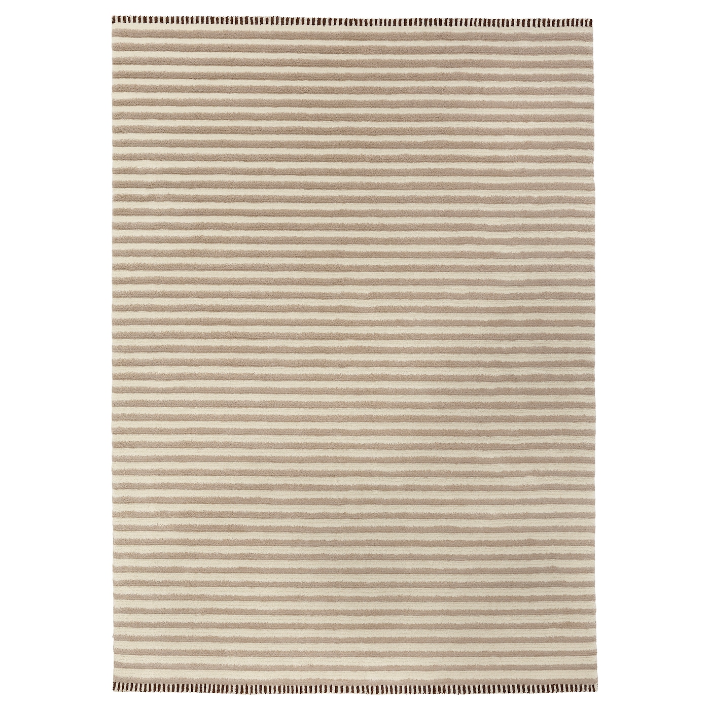 IKEA TÅGSPÅR dywan, wysokie runo, biały/beżowy, 170x240 cm
