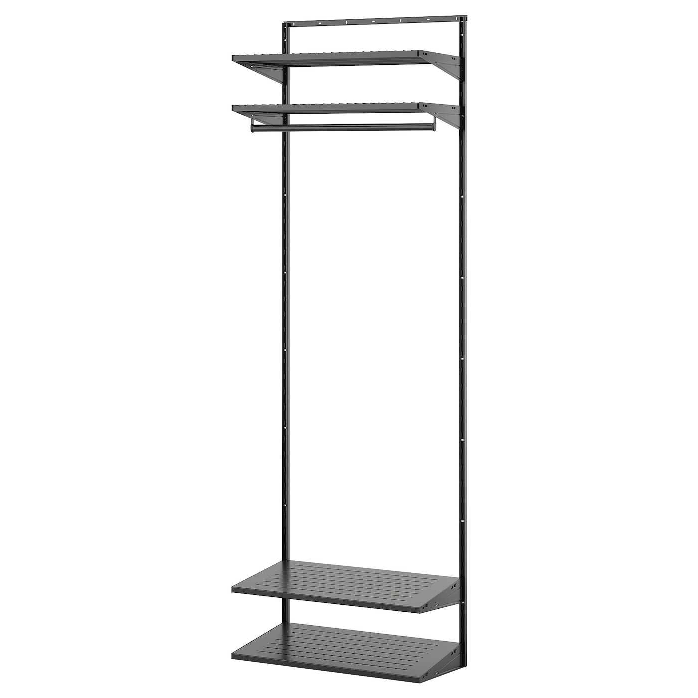 IKEA BOAXEL kombinacja szafy, antracyt, 62x40x201 cm