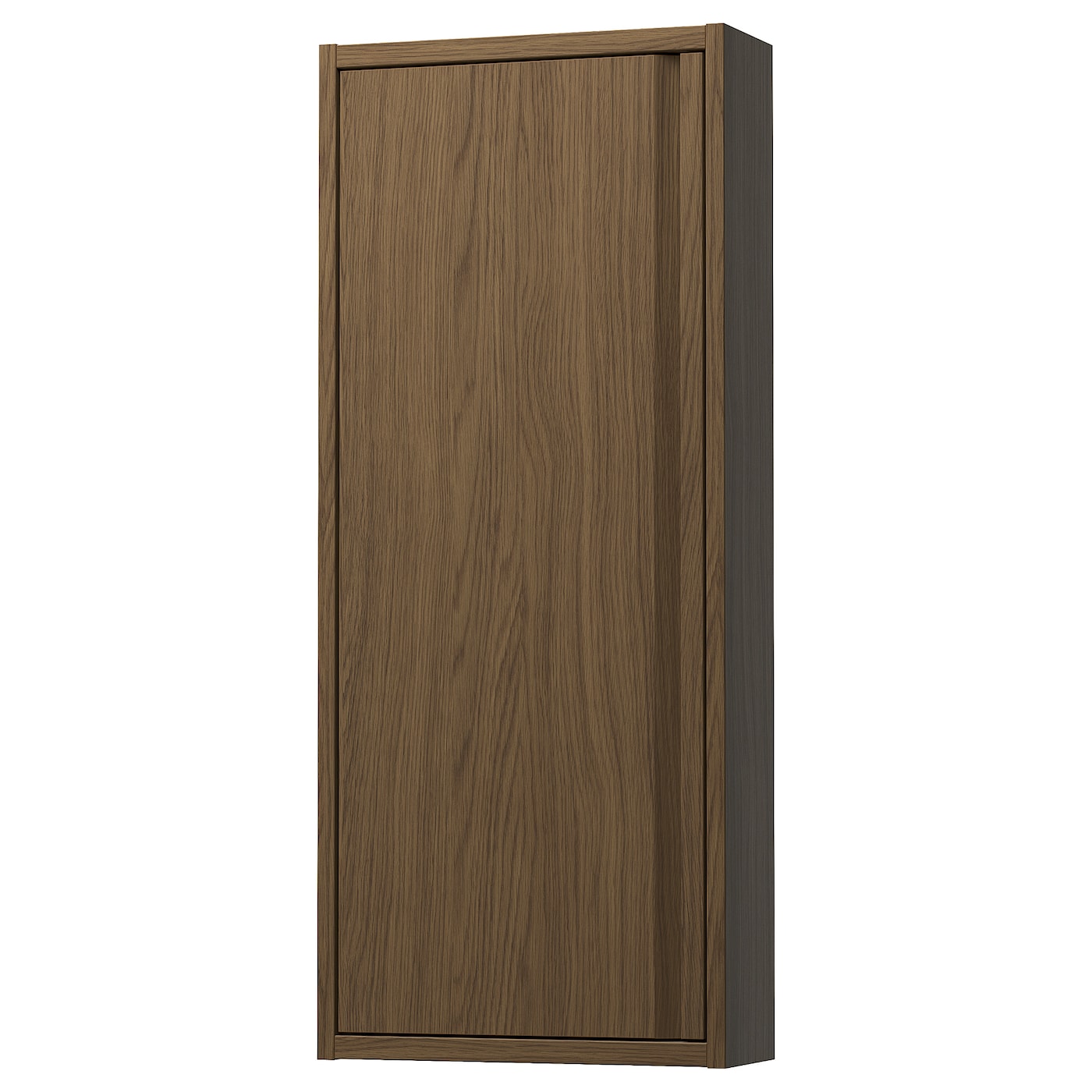 IKEA ÄNGSJÖN szafka wisząca z drzwiczkami, brązowy imit. dębu, 40x15x95 cm