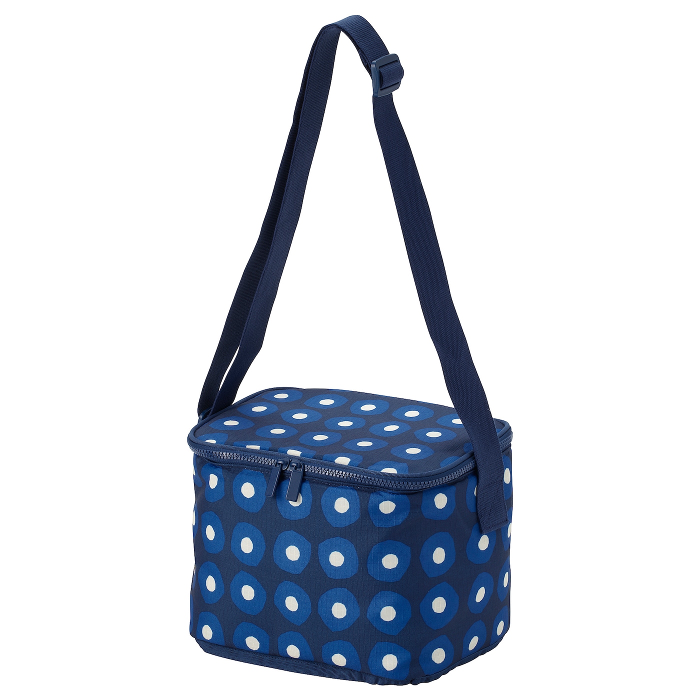 IKEA PILLERSTARR torba chłodząca, wzór/niebieski, 26x19x19 cm