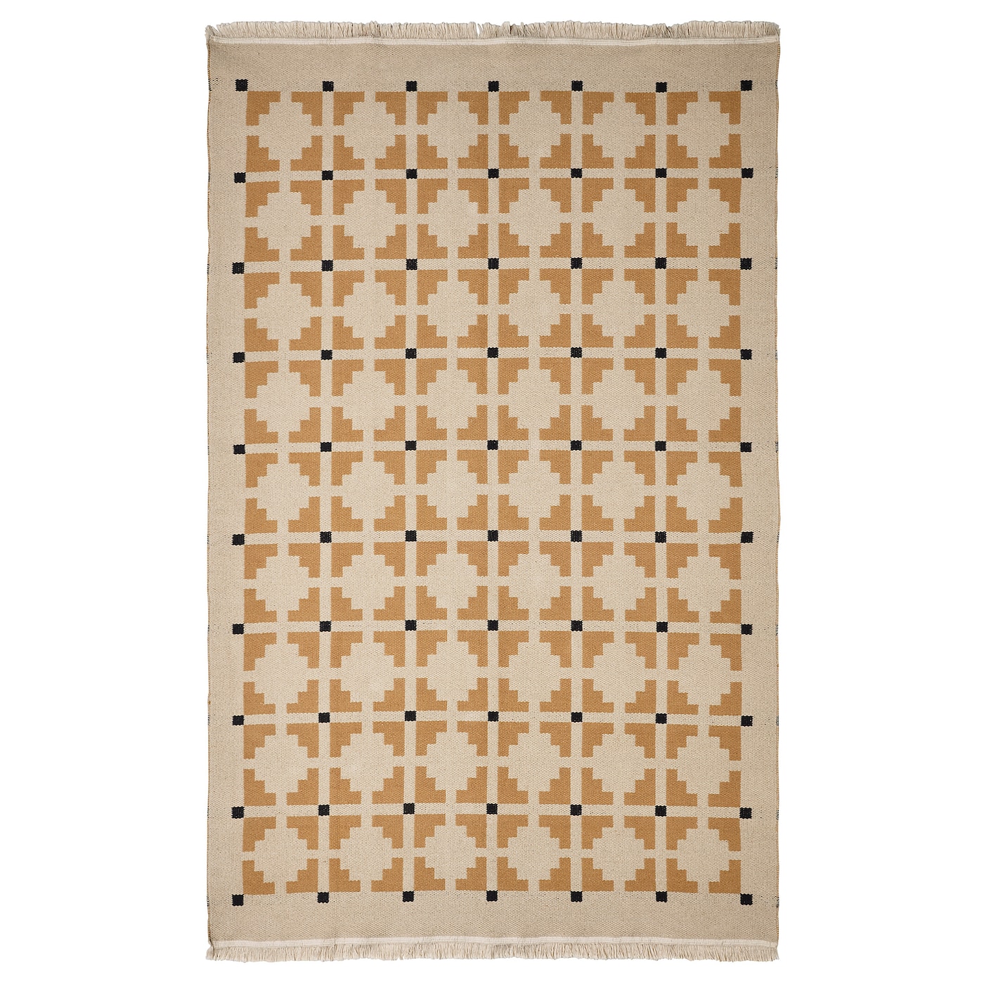 IKEA TELEGRAFLINJE dywan tkany na płasko, żółtobeżowy, 170x240 cm