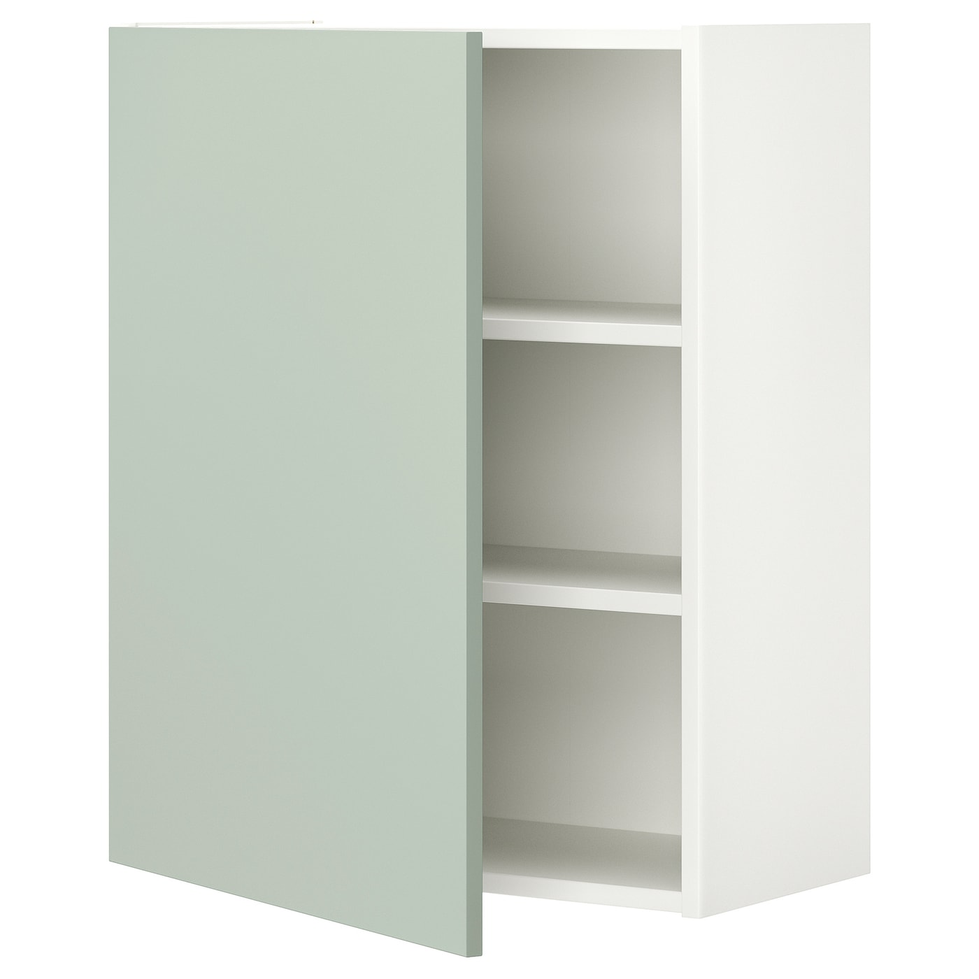 IKEA ENHET szafka wisząca 2półki/drzwi, biały/blady szarozielony, 60x32x75 cm