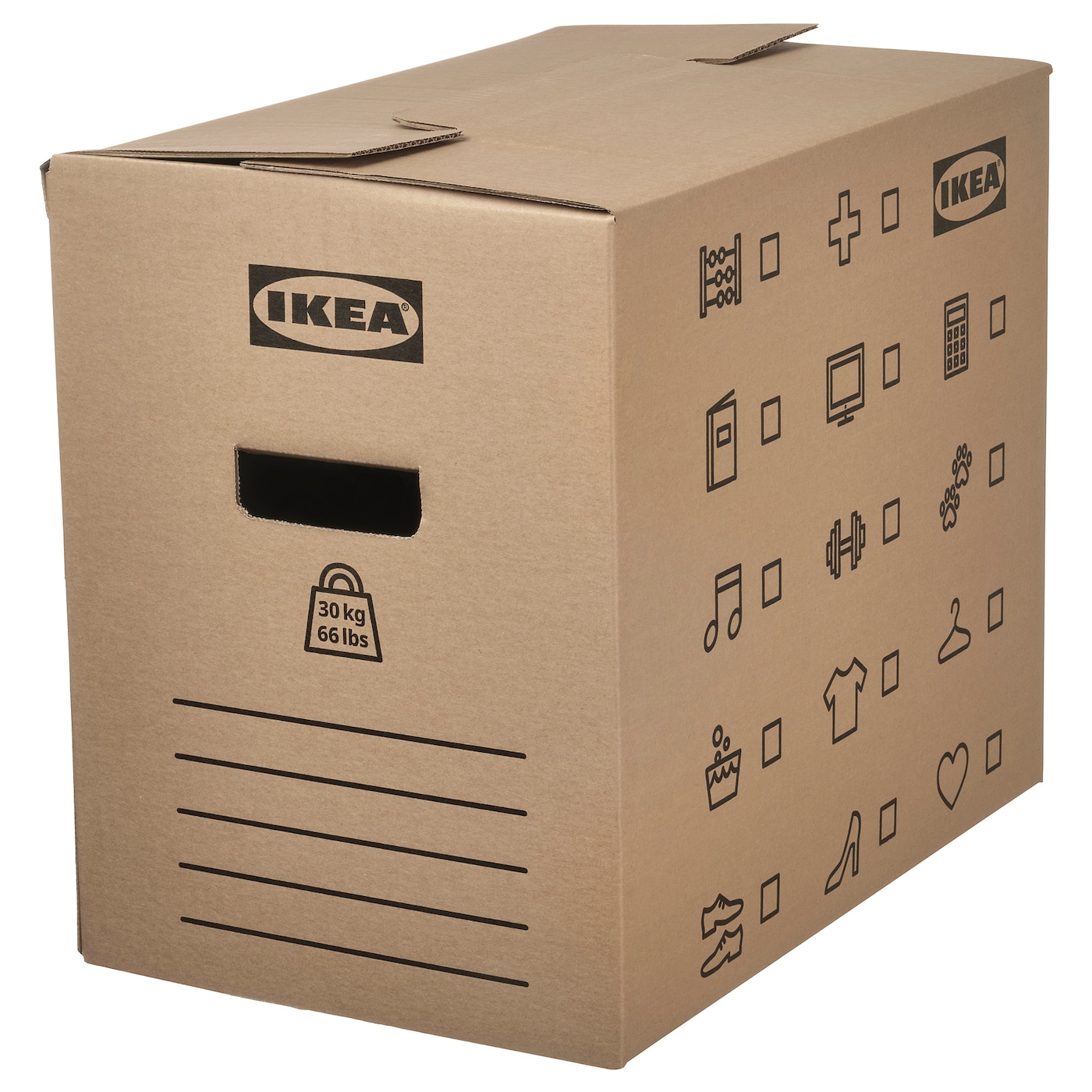 IKEA DUNDERGUBBE karton przeprowadzkowy, brązowy, 50x31x40 cm