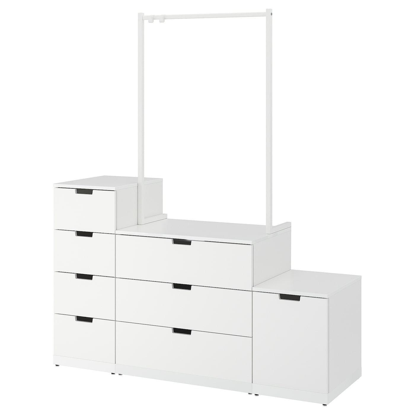 IKEA NORDLI komoda, 8 szuflad, biały, 160x192 cm