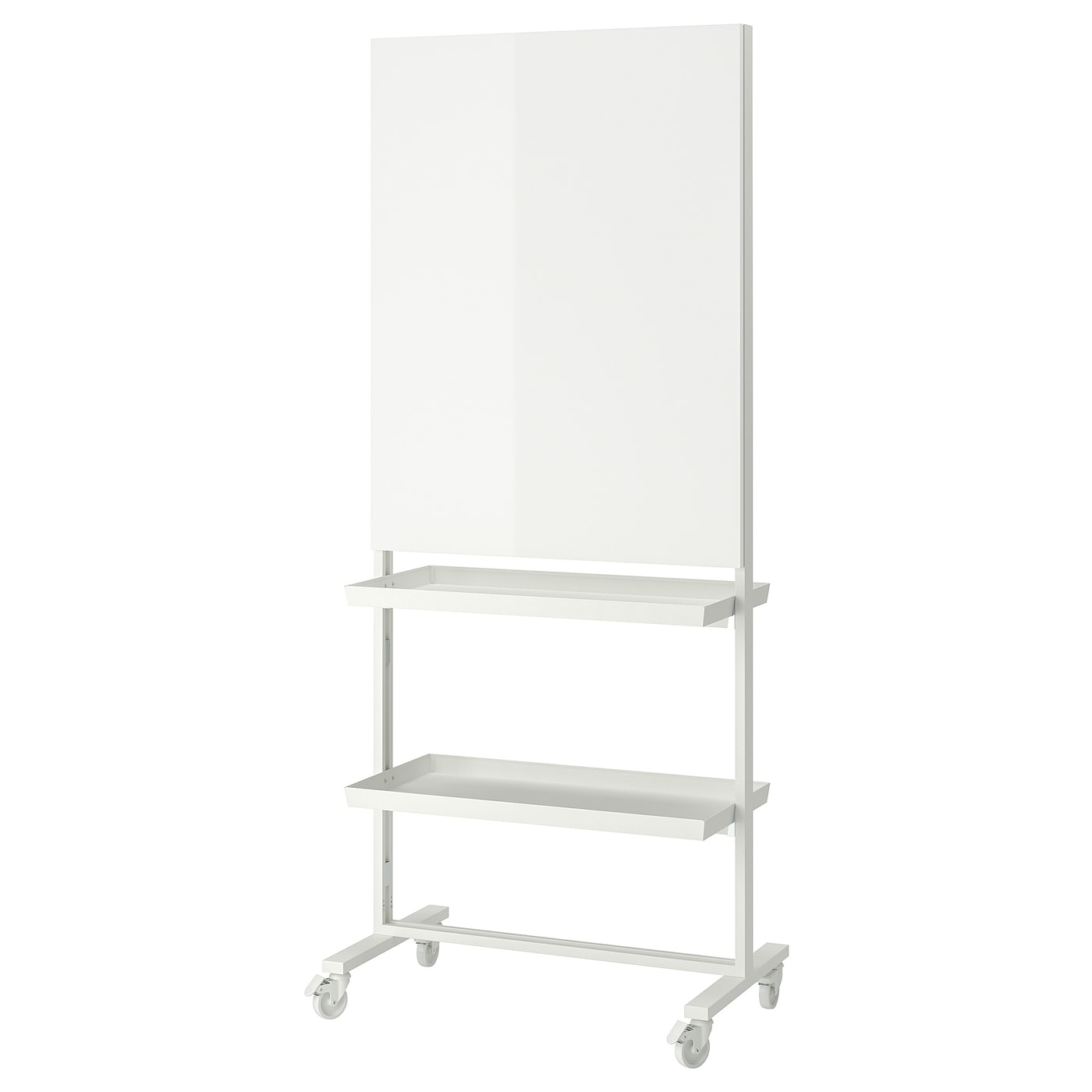 IKEA MITTZON rama z kółk/tabl/półka/org na kab, biały, 85x205 cm