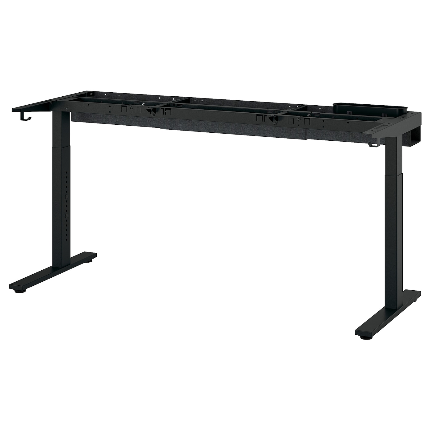 IKEA MITTZON rama nośna biurka, czarny, 120/140/160x60 cm