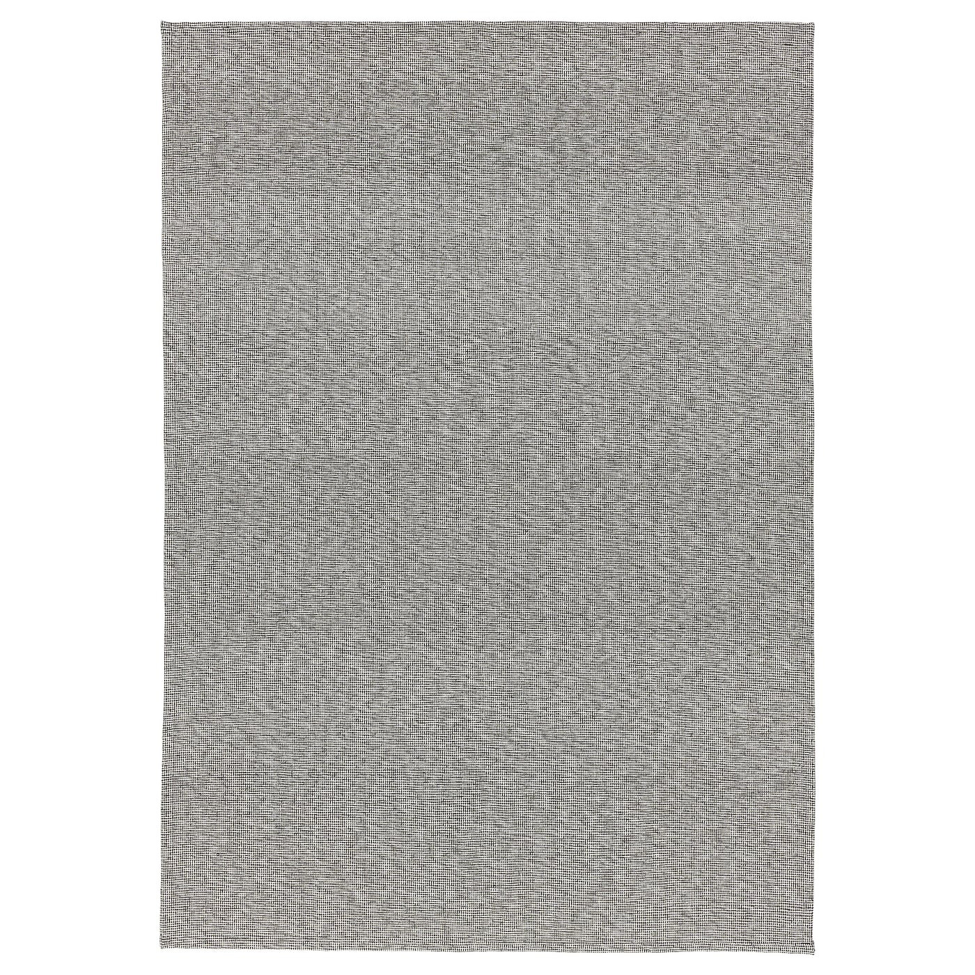 IKEA TIPHEDE dywan tkany na płasko, czarny/naturalny, 155x220 cm