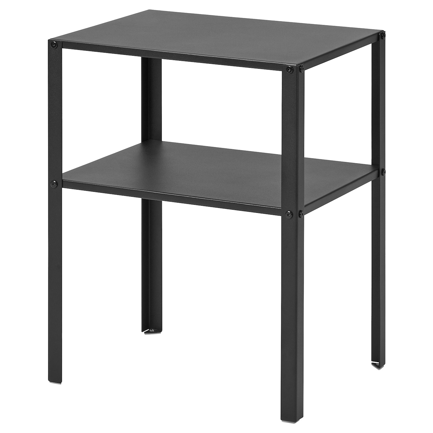 IKEA KNARREVIK stolik nocny, czarny, 42x34 cm