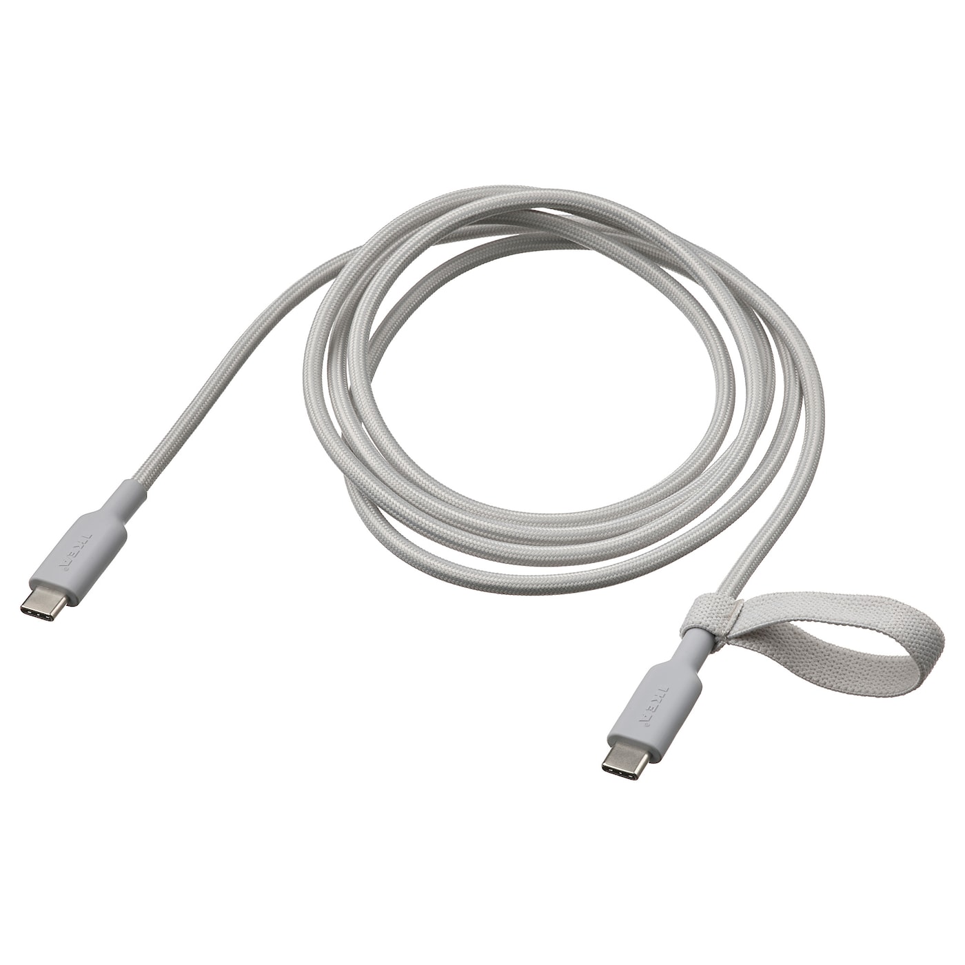 IKEA LILLHULT USB-C na USB-C, jasnoszary, 1.5 m