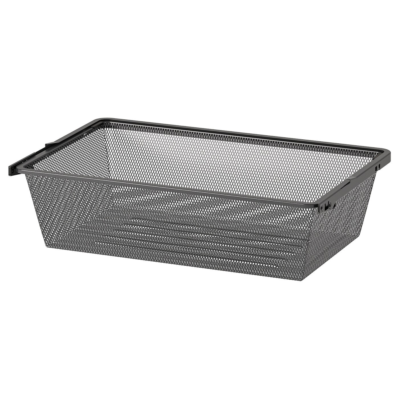 IKEA BOAXEL kosz druciany, antracyt, 60x40x15 cm