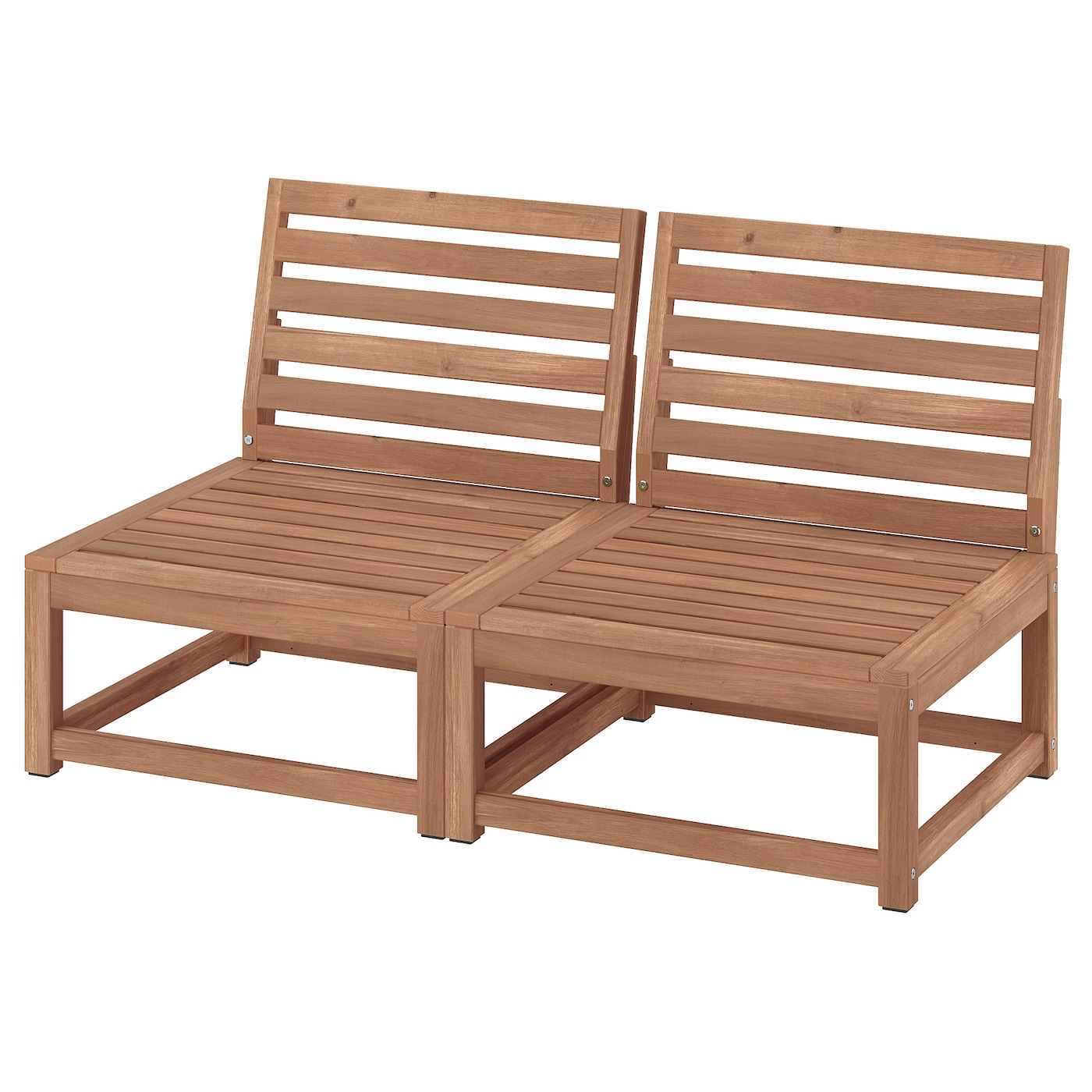 IKEA NÄMMARÖ 2-osobowa sofa modułowa, zewn, bejca jasnobrązowa, Szerokość: 126 cm