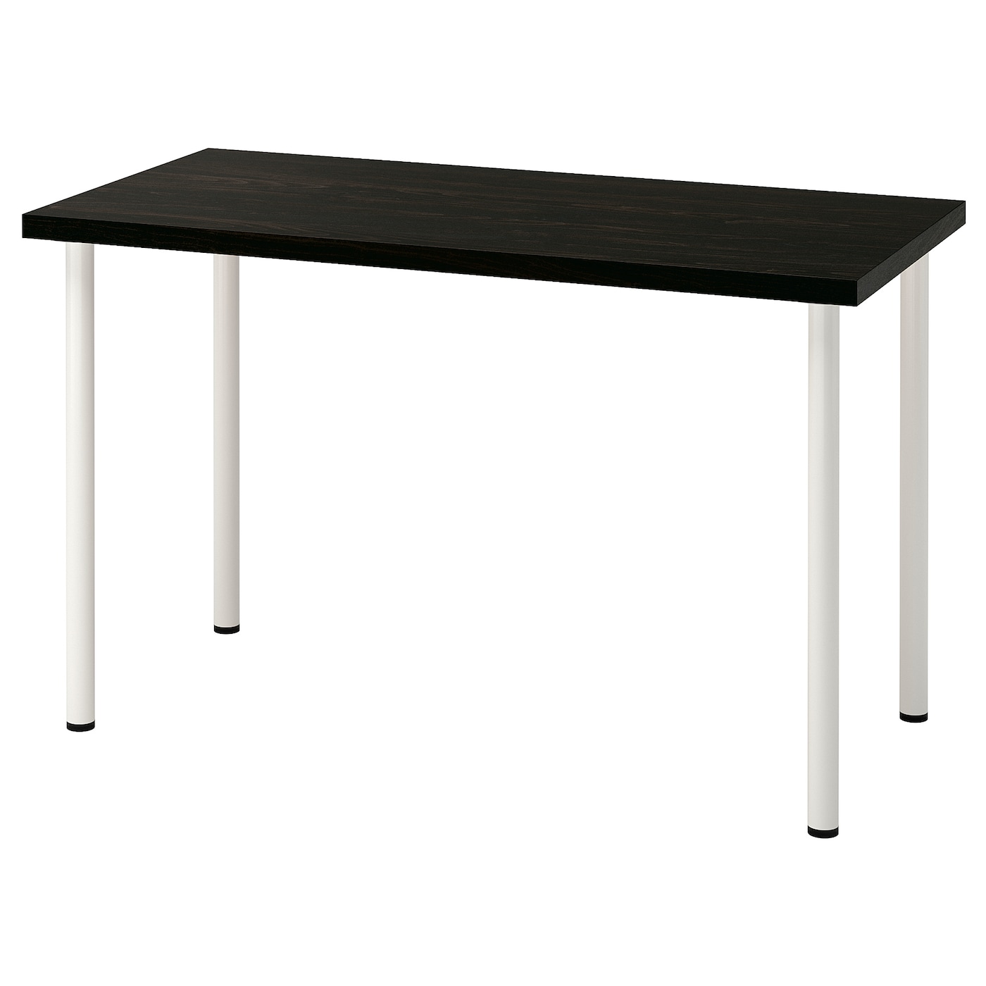 IKEA LAGKAPTEN / ADILS biurko, czarnybrąz/biały, 120x60 cm