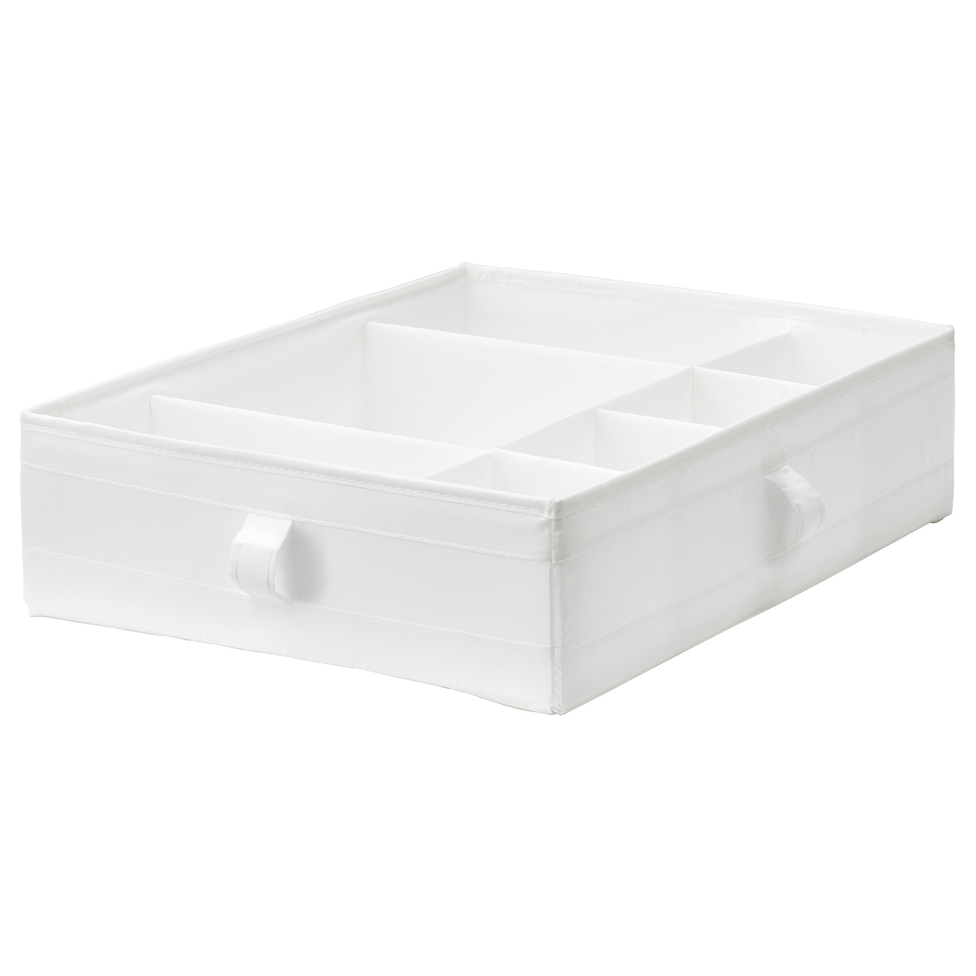IKEA SKUBB pudełko z przegrodami, biały, 44x34x11 cm