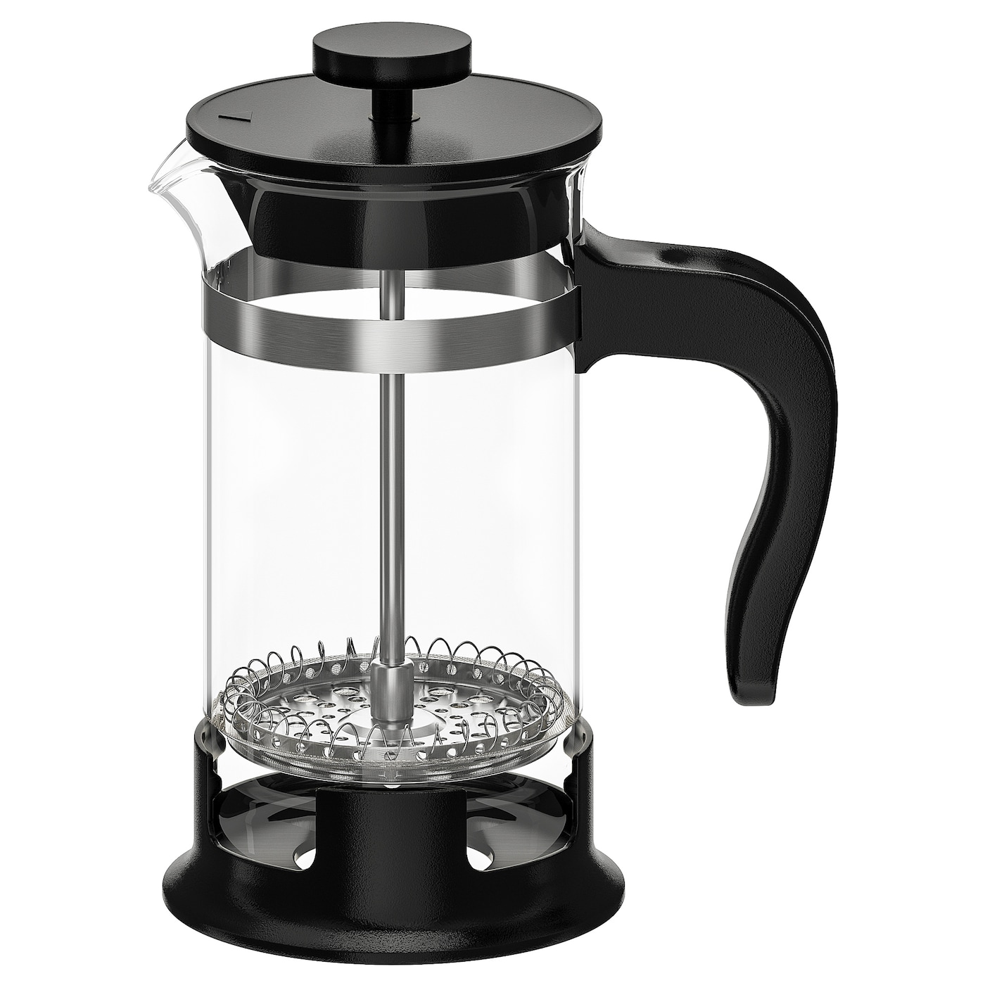 IKEA UPPHETTA zaparzacz do kawy/herbaty, szkło/stal nierdz, 0.4 l
