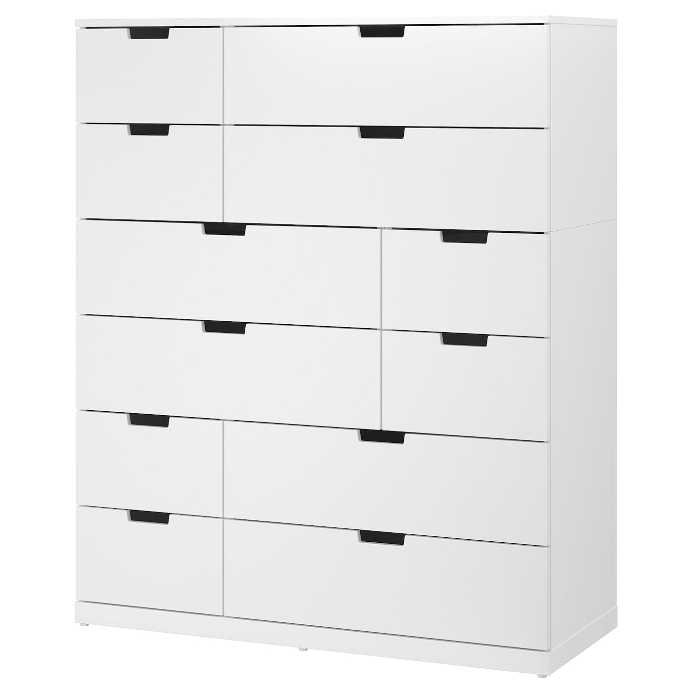 IKEA NORDLI komoda,12 szuflad, biały, 120x145 cm