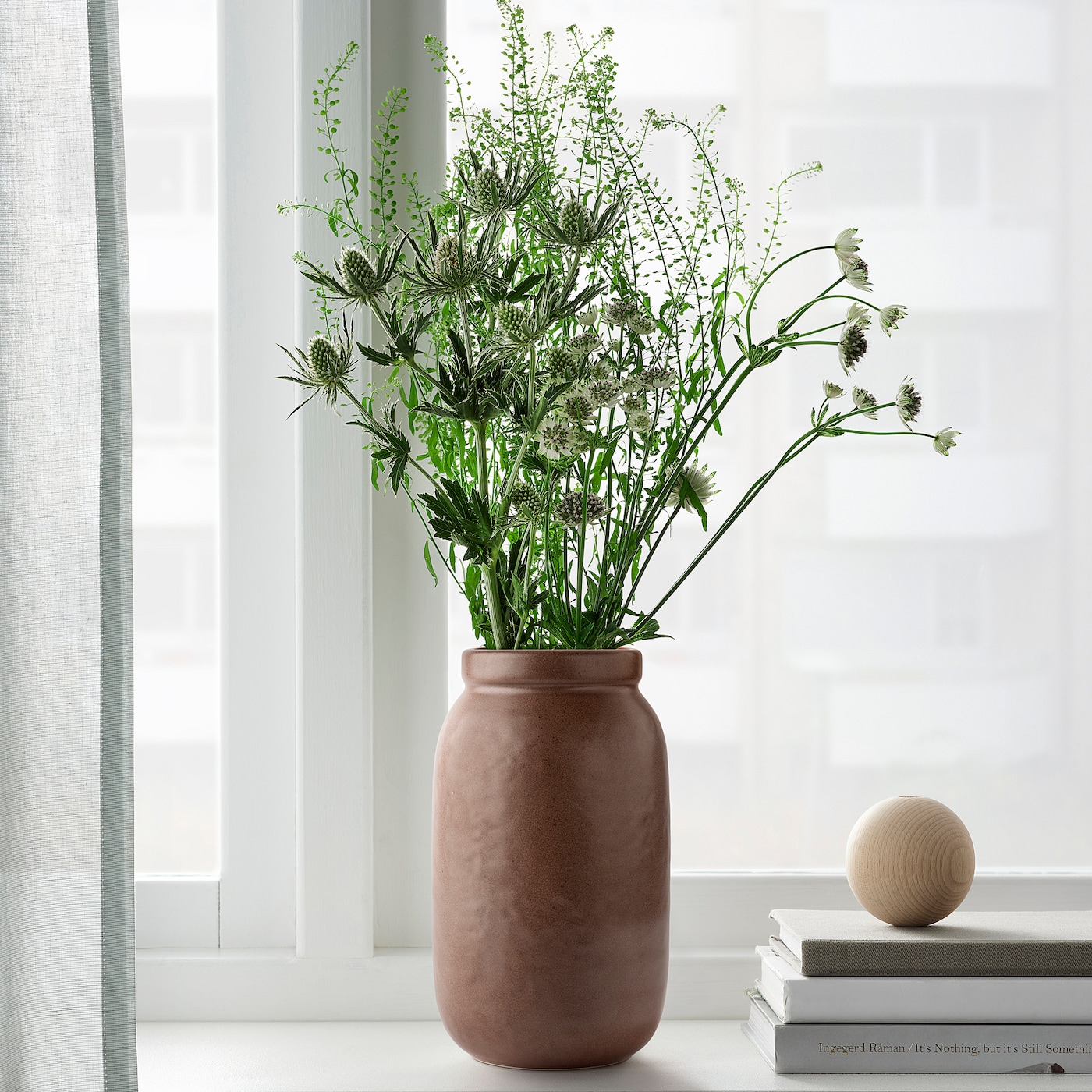 IKEA MÄVINN Wazon, brązowy/ceramika, 19 cm