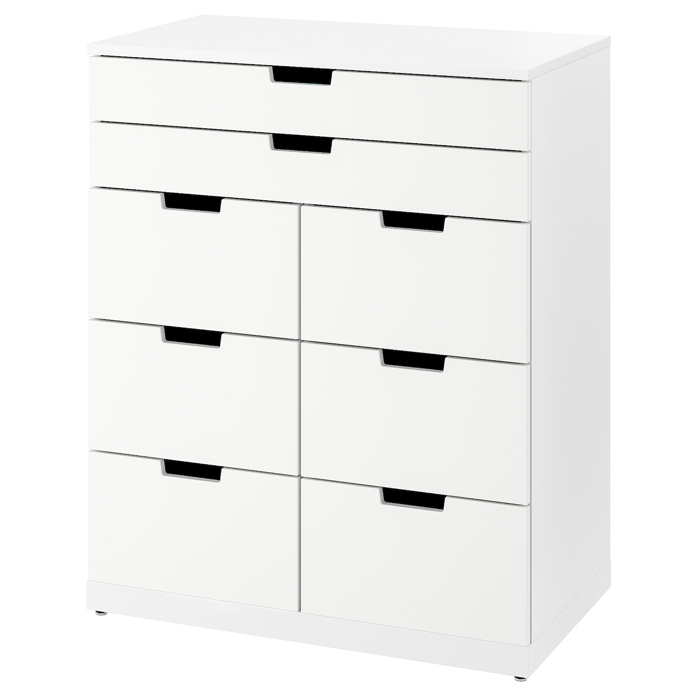 IKEA NORDLI komoda, 8 szuflad, biały, 80x99 cm