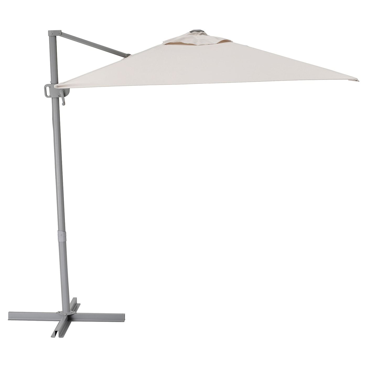 IKEA SVALÖN zawieszany parasol, jasny szarobeżowy, 300x200 cm