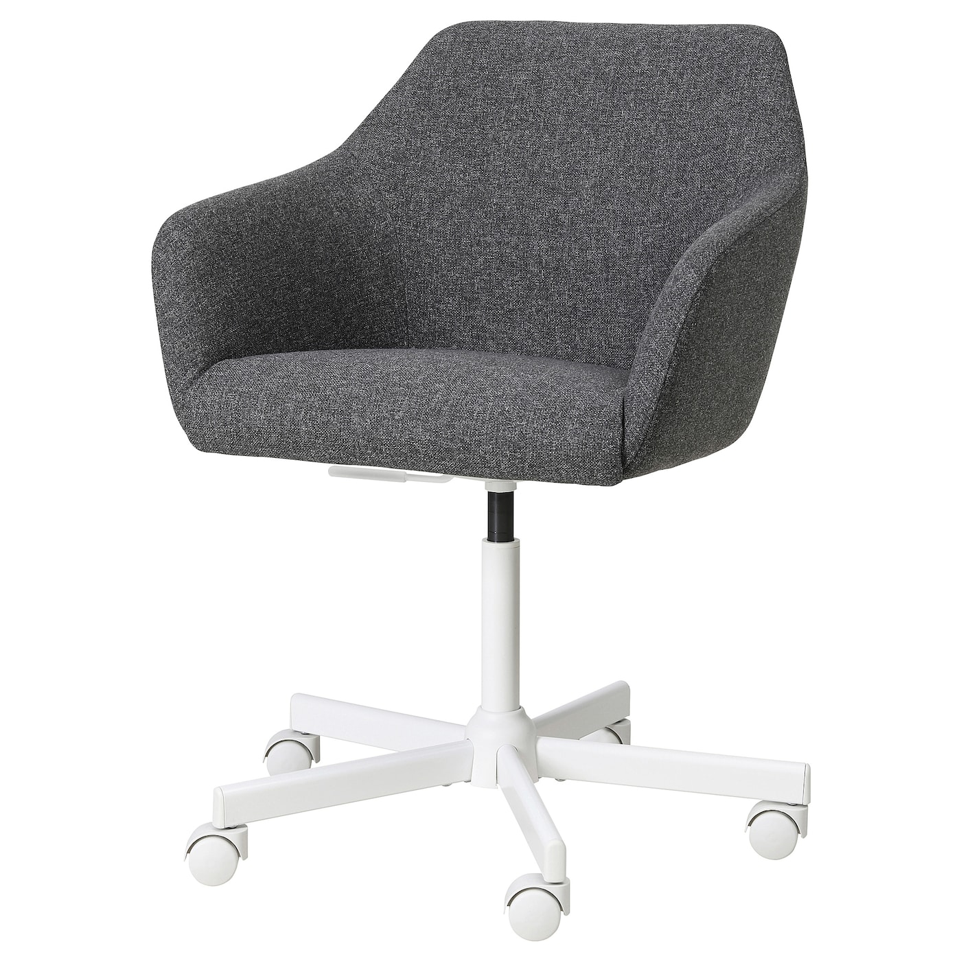 IKEA TOSSBERG / MALSKÄR krzesło obrotowe, Gunnared ciemnoszary/biały, Przetestowano dla: 110 kg