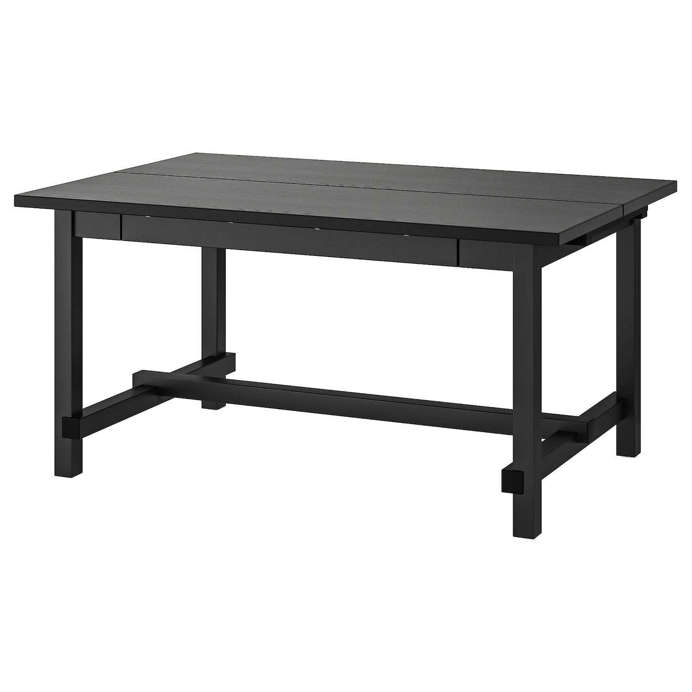 IKEA NORDVIKEN stół rozkładany, czarny, 152/223x95 cm