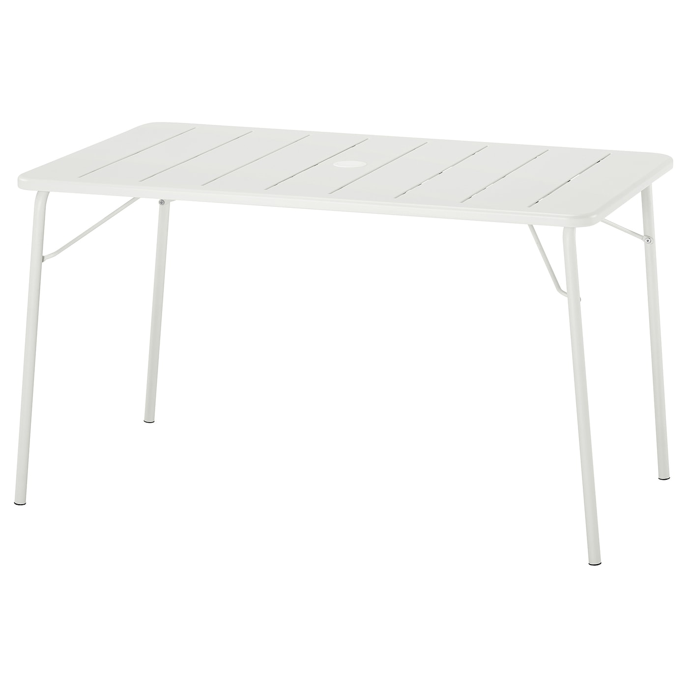 IKEA TORPARÖ stół, ogrodowy, biały/składany, 130x74 cm