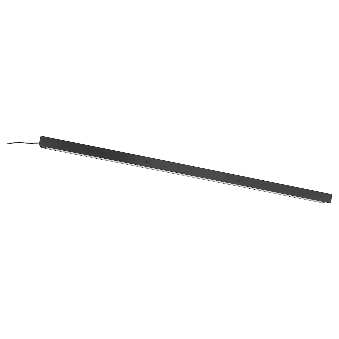 IKEA ÖVERSIDAN listwa LED z czujnikiem do szafy, można przyciemniać ciemnoszary, 96 cm