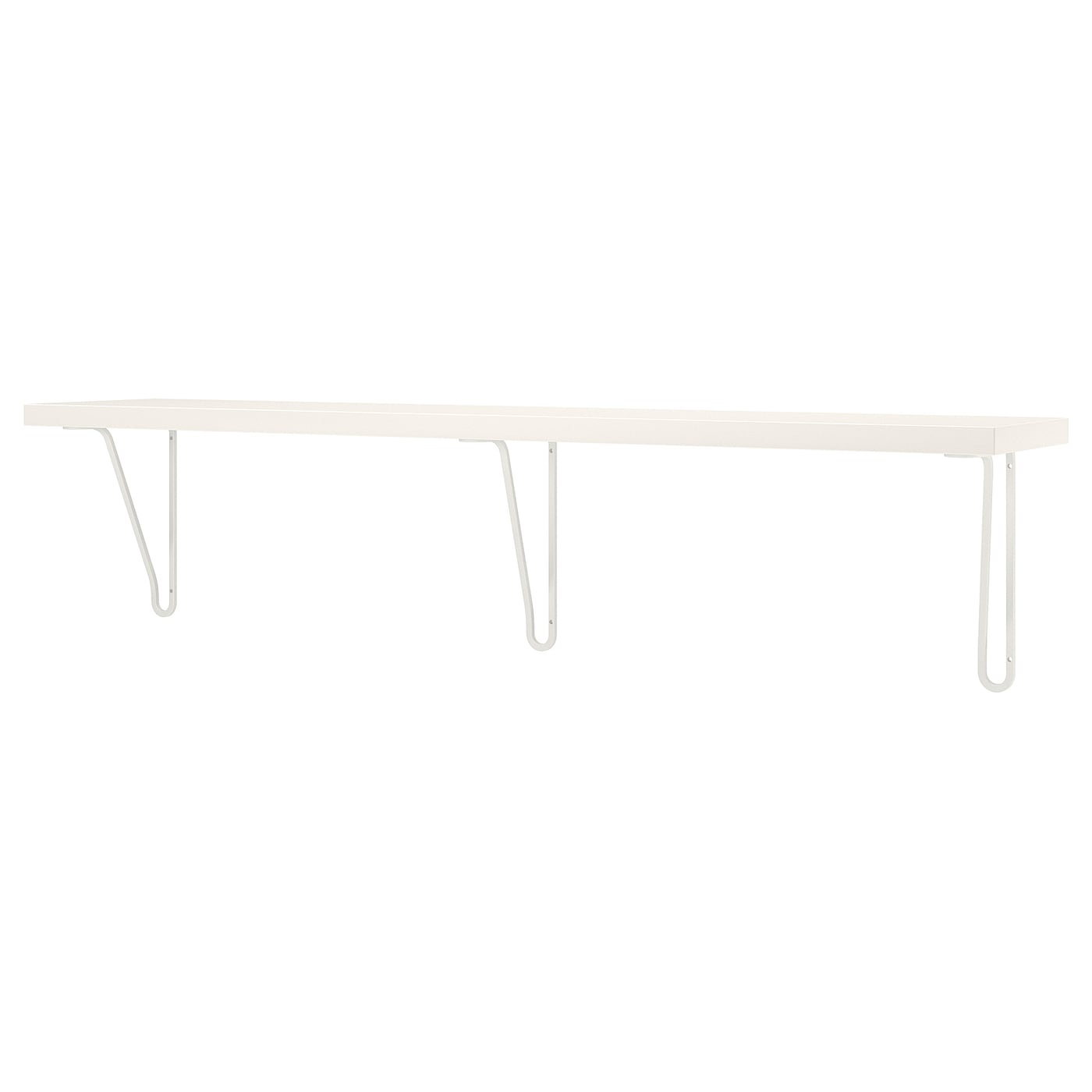 IKEA BERGSHULT / FÖRLÄGGARE półka ścienna, biały/biały, 120x20 cm