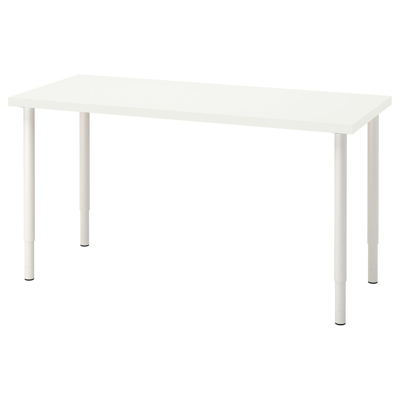 IKEA LAGKAPTEN / OLOV biurko, biały, 140x60 cm