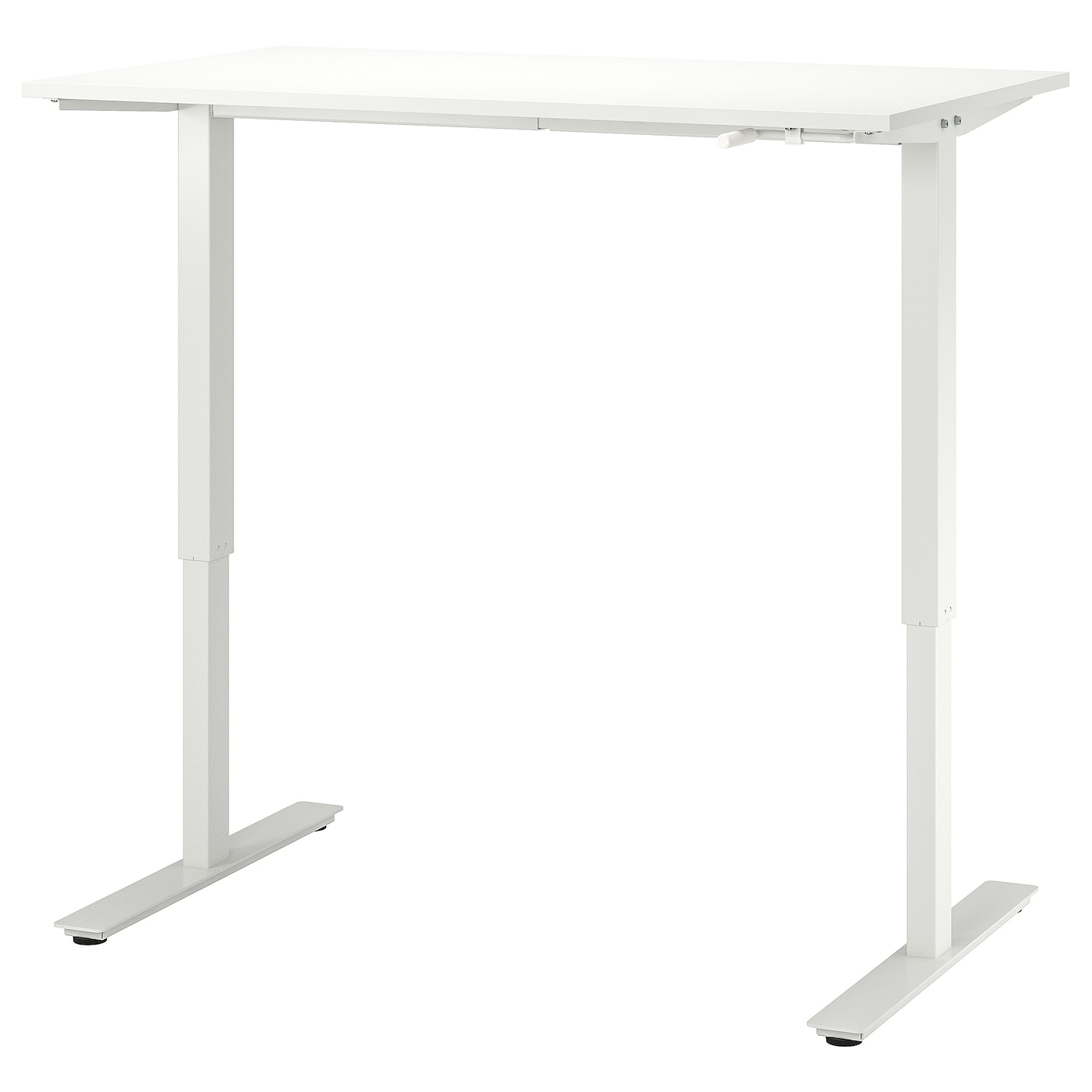 IKEA TROTTEN biurko z regulacją wysokości, biały, 120x70 cm