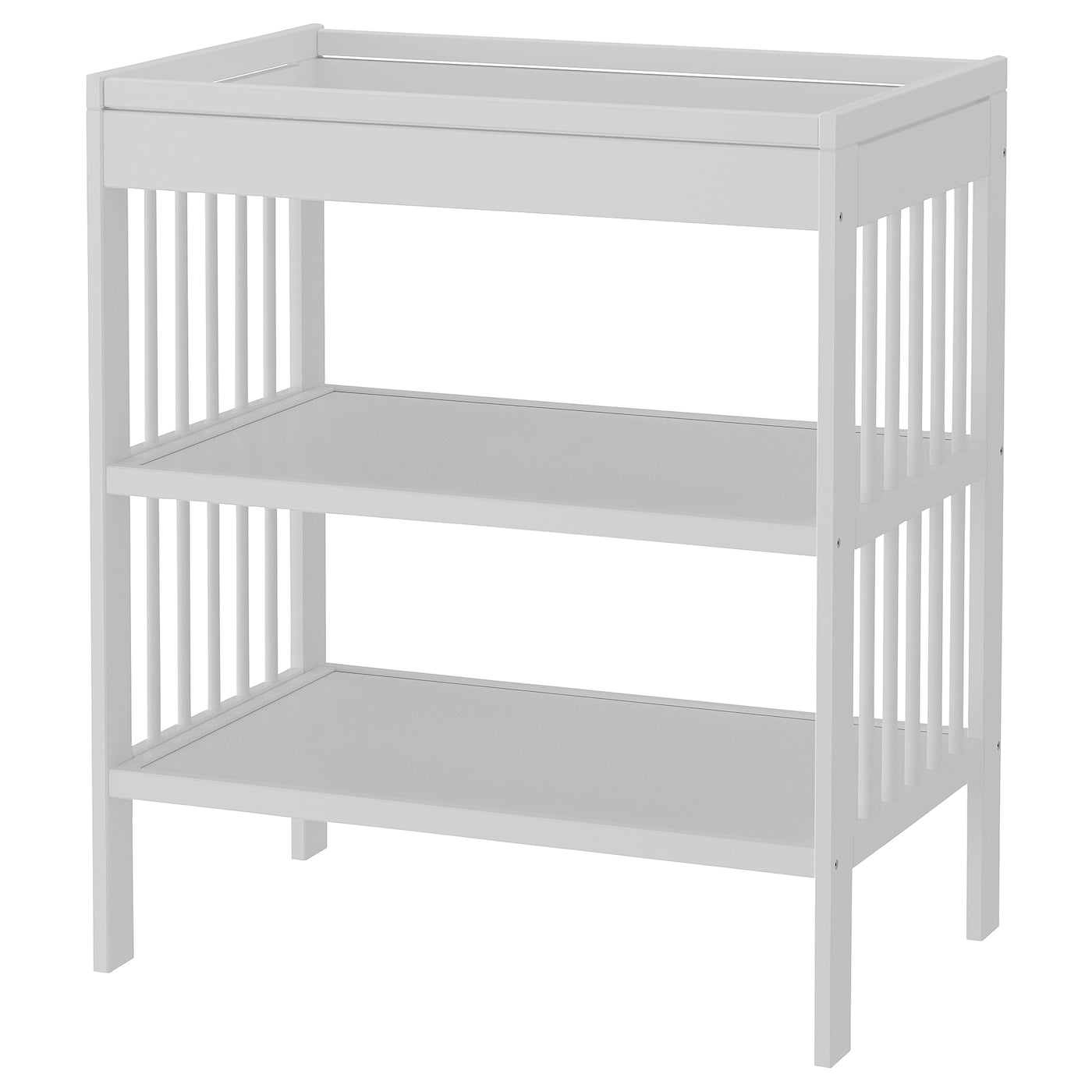 IKEA GULLIVER stół do przewijania, szary, Szerokość: 82 cm