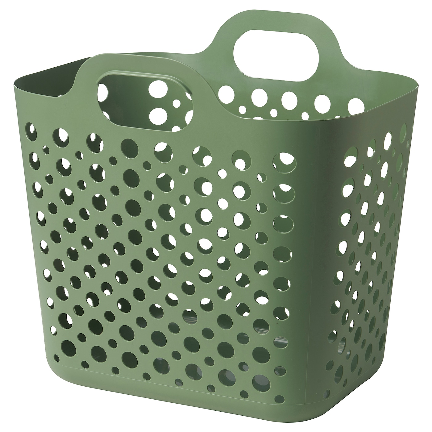 IKEA SLIBB elastyczny kosz na pranie, zielony, 24 l