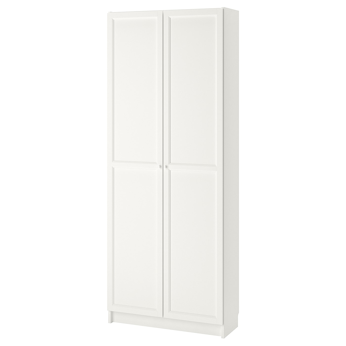 IKEA BILLY / OXBERG regał z drzwiami, biały, 80x30x202 cm