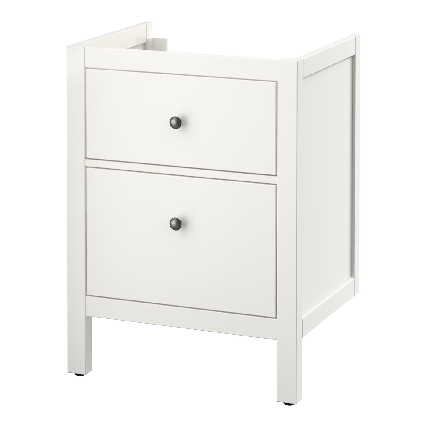 IKEA HEMNES szafka pod umywalkę z 2 szufladami, biały, 60x47x83 cm