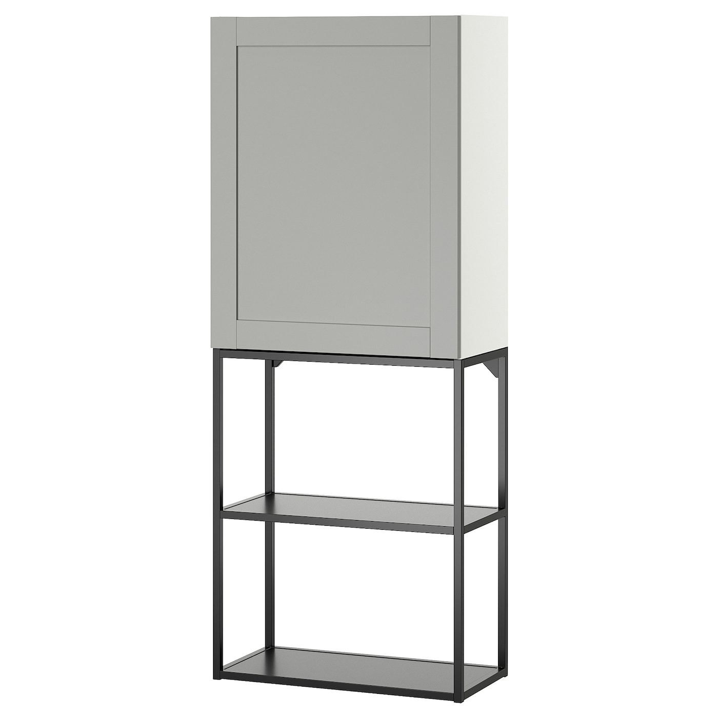 IKEA ENHET regał, antracyt/szary rama, 60x32x150 cm