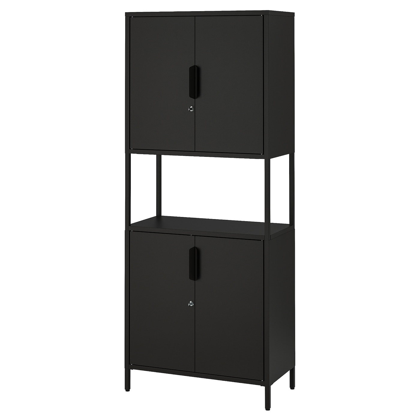 IKEA TROTTEN szafka/drzwi, antracyt, 70x35x173 cm
