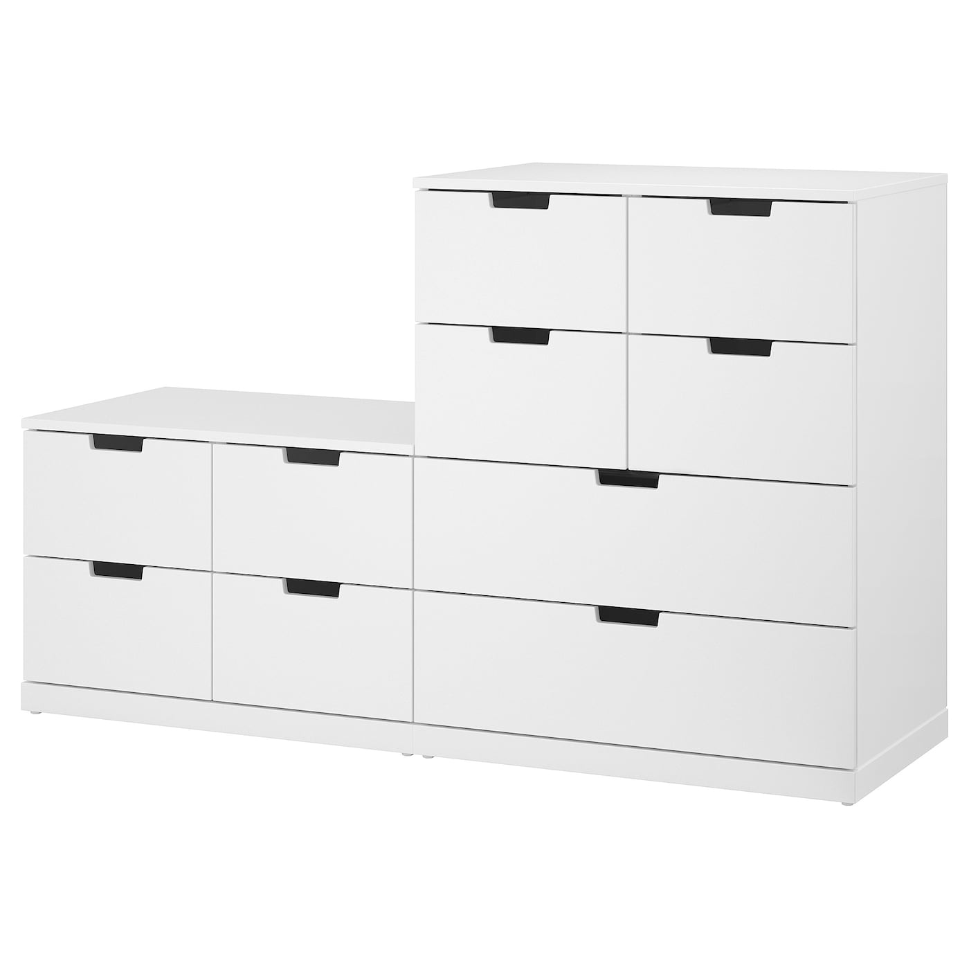 IKEA NORDLI komoda 10 szuflad, biały, 160x99 cm