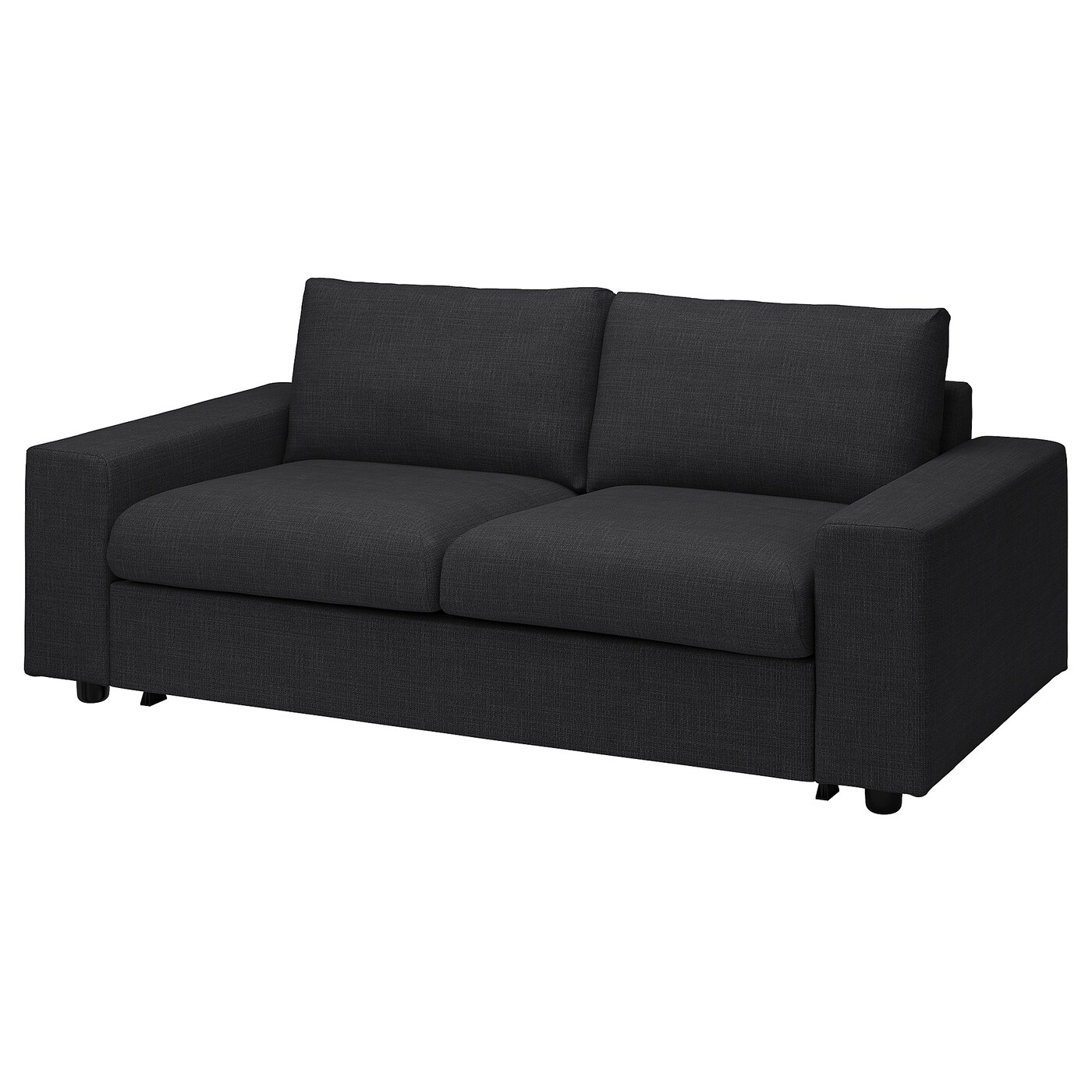IKEA VIMLE sofa 2-osobowa, rozkładana, z szerokimi podłokietnikami/Hillared antracyt