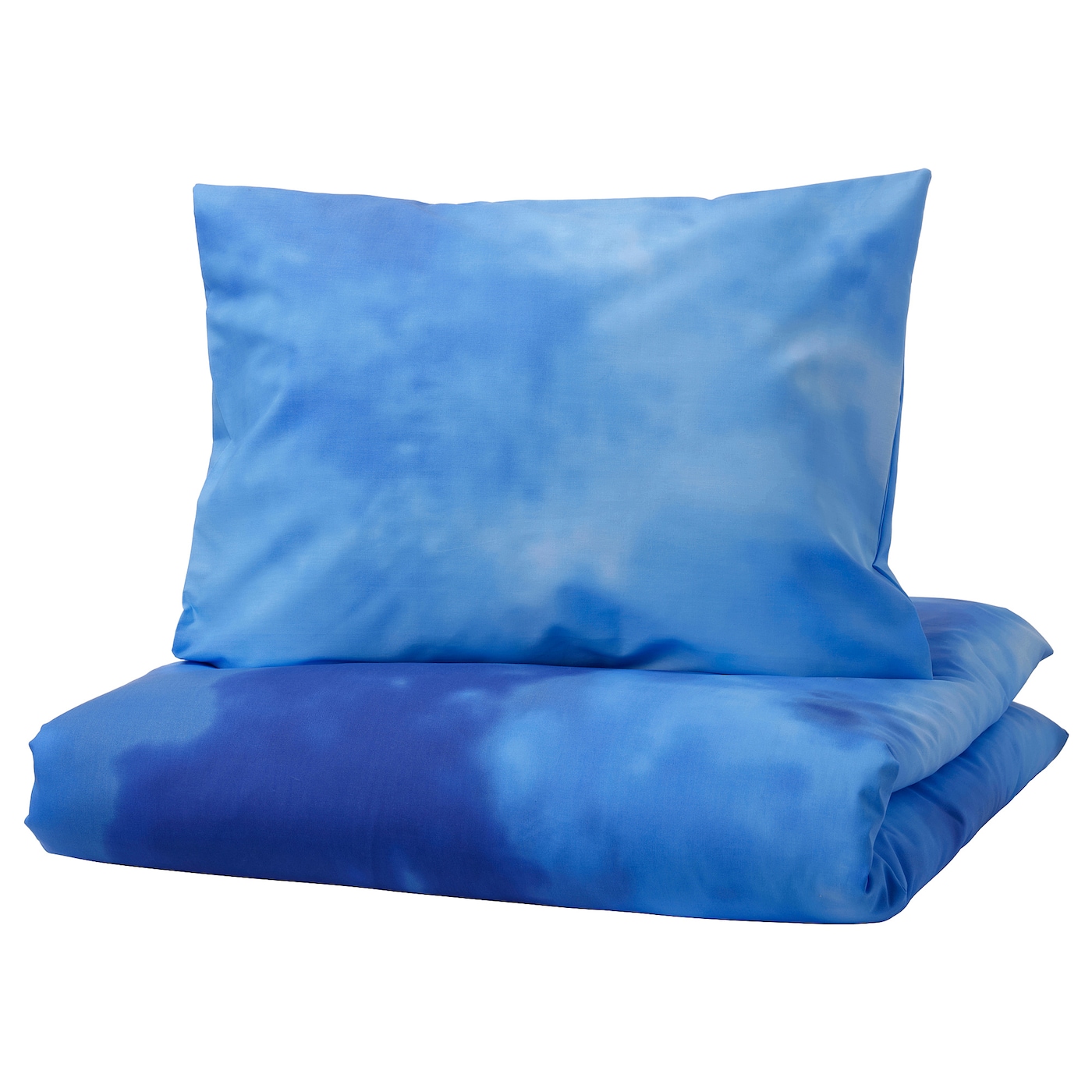 IKEA BLÅVINGAD poszwa na kołdrę i poszewka, wzór ocean/niebieski, 150x200/50x60 cm