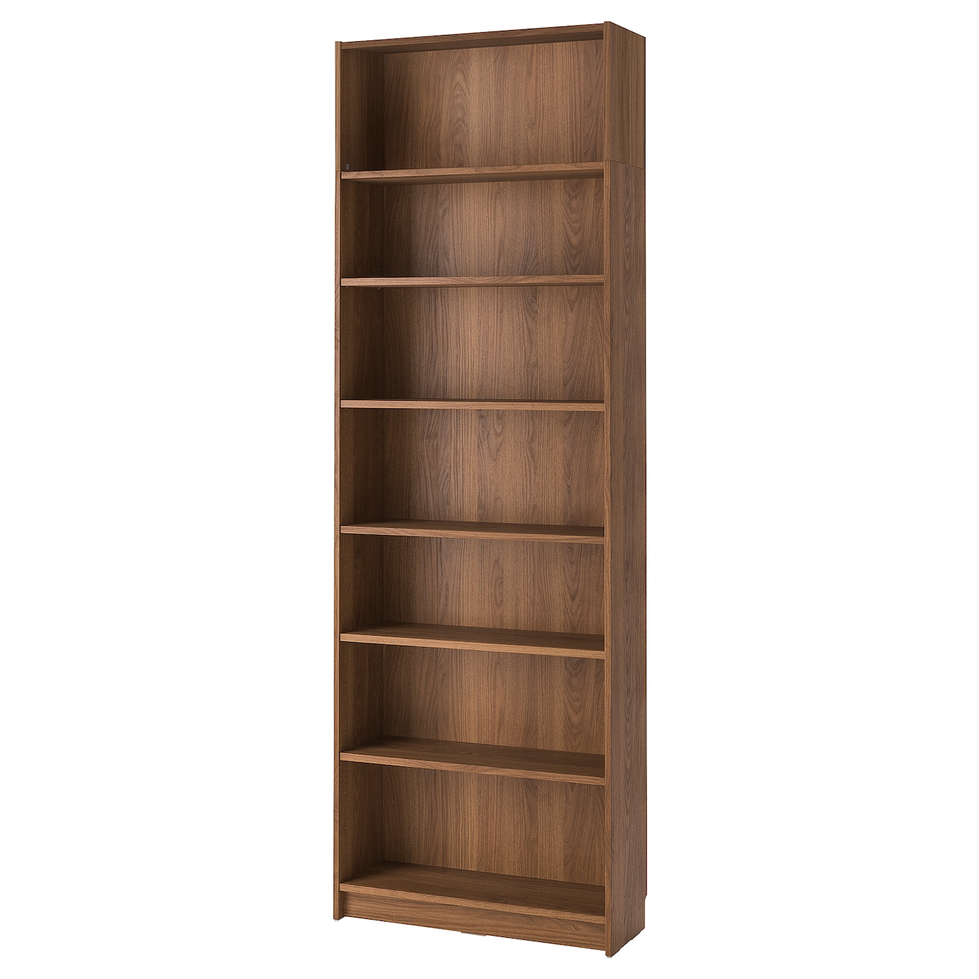IKEA BILLY regał z nadstawką, brązowy orzech, 80x28x237 cm