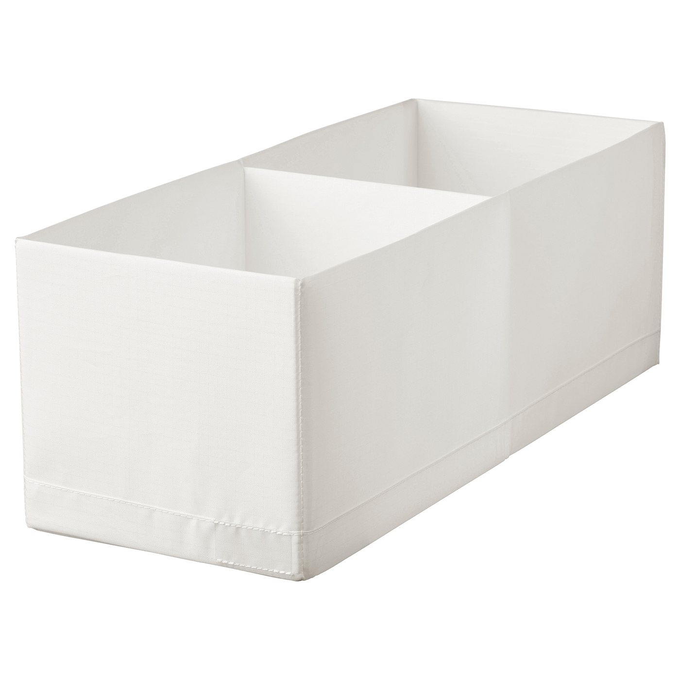 IKEA STUK pudełko z przegródkami, biały, 20x51x18 cm