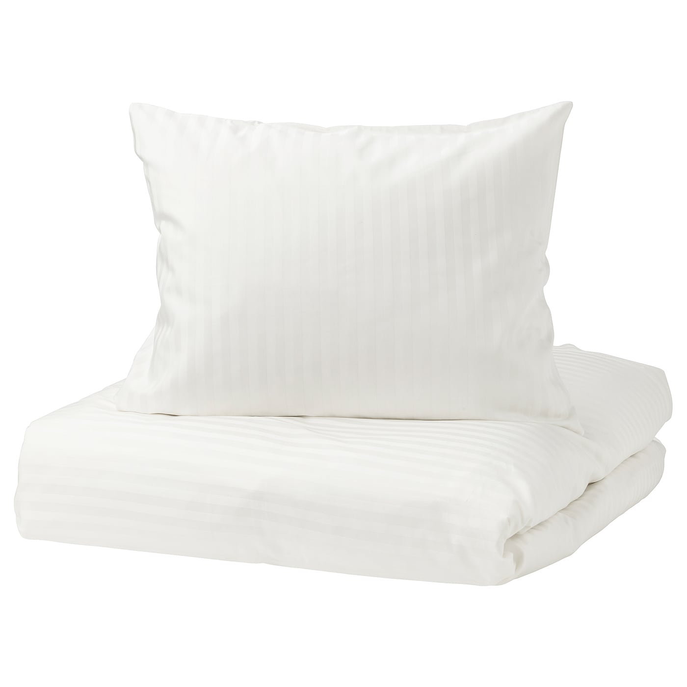 IKEA NATTJASMIN poszwa na kołdrę i 2 poszewki, biały, 200x200/50x60 cm