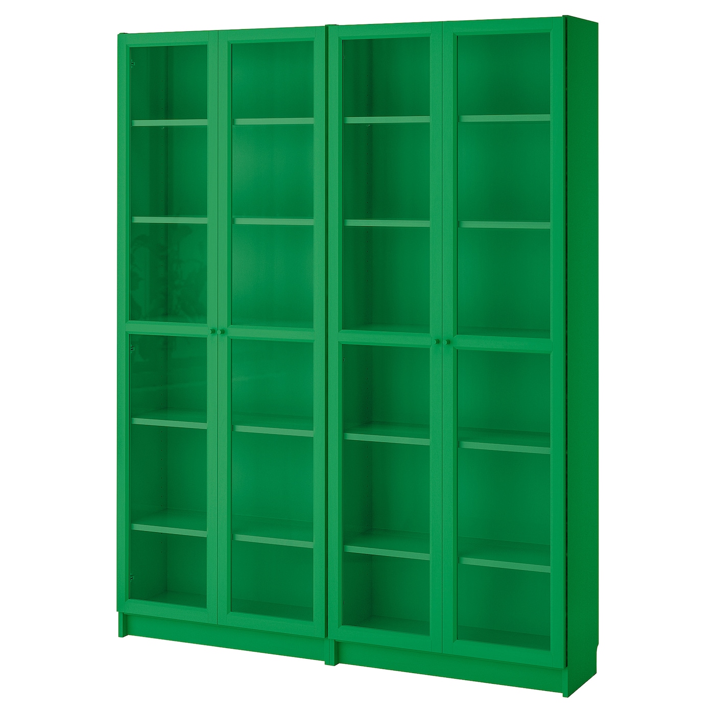 IKEA BILLY regał, zielony, 160x30x202 cm