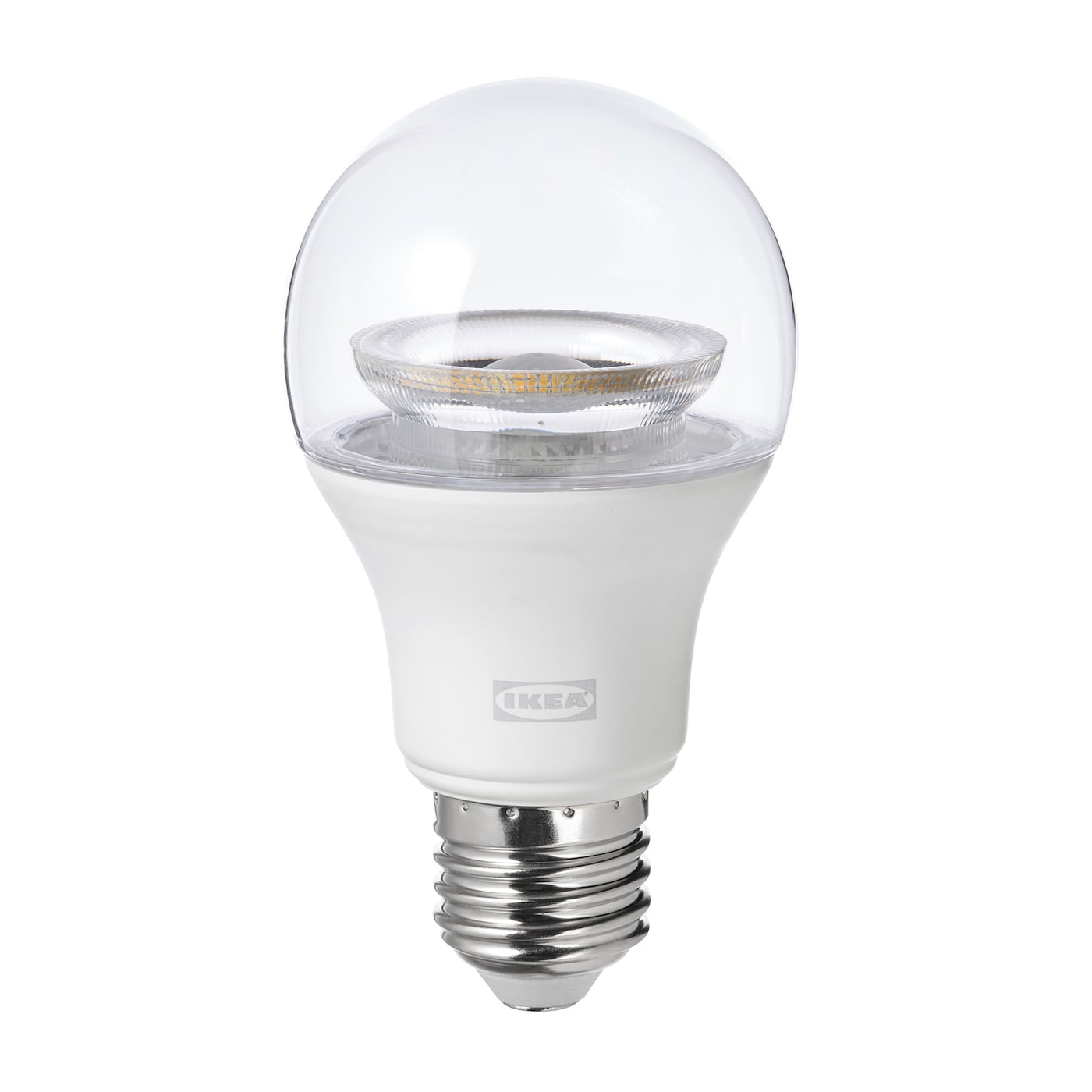IKEA TRÅDFRI Żarówka LED E27 806 lumenów, smart bezprzewodowy przyciemniany/białe spektrum przezroczysta/kula, Standardowa temperatura barwowa: 2700 K