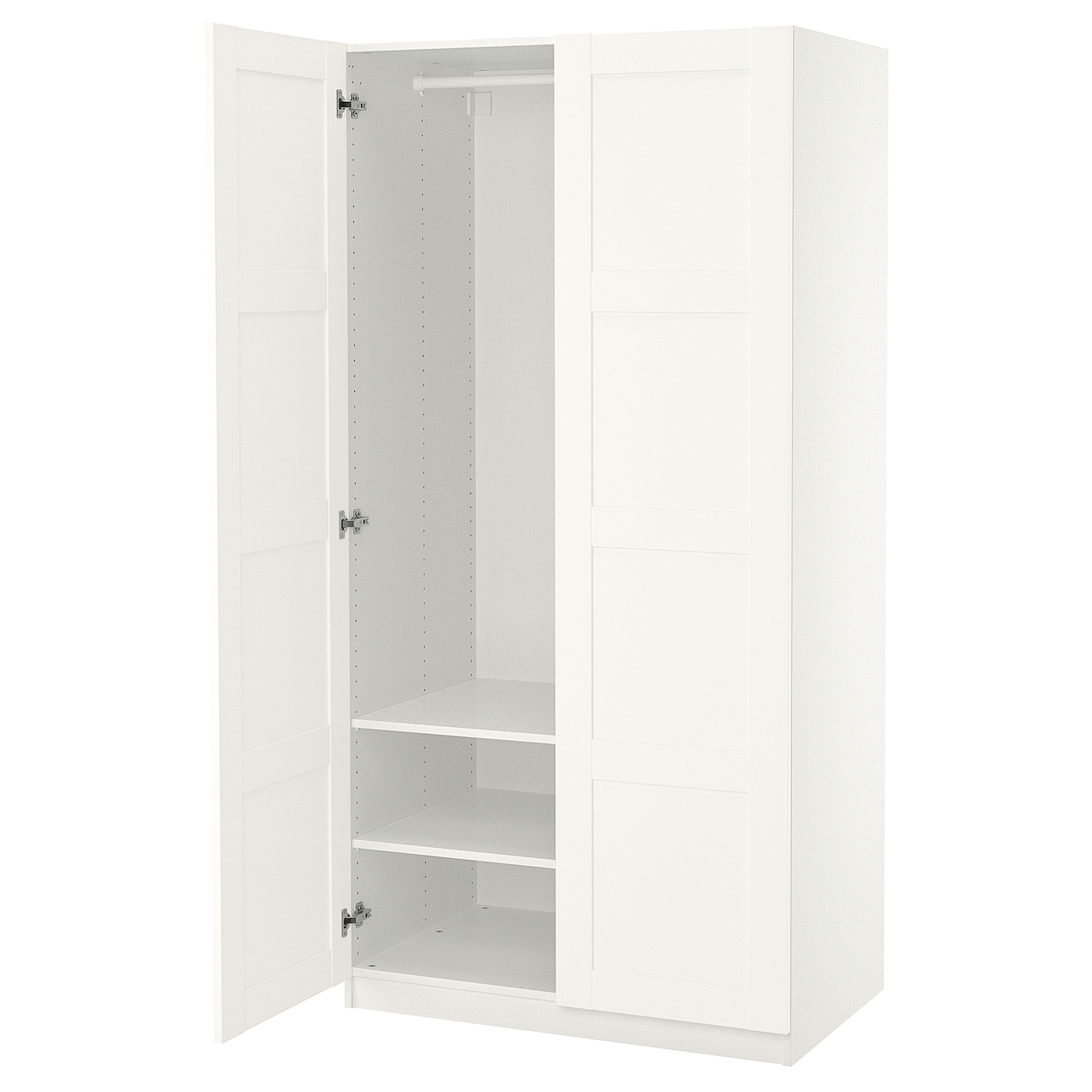 IKEA PAX / BERGSBO szafa, biały/biały, 100x60x201 cm