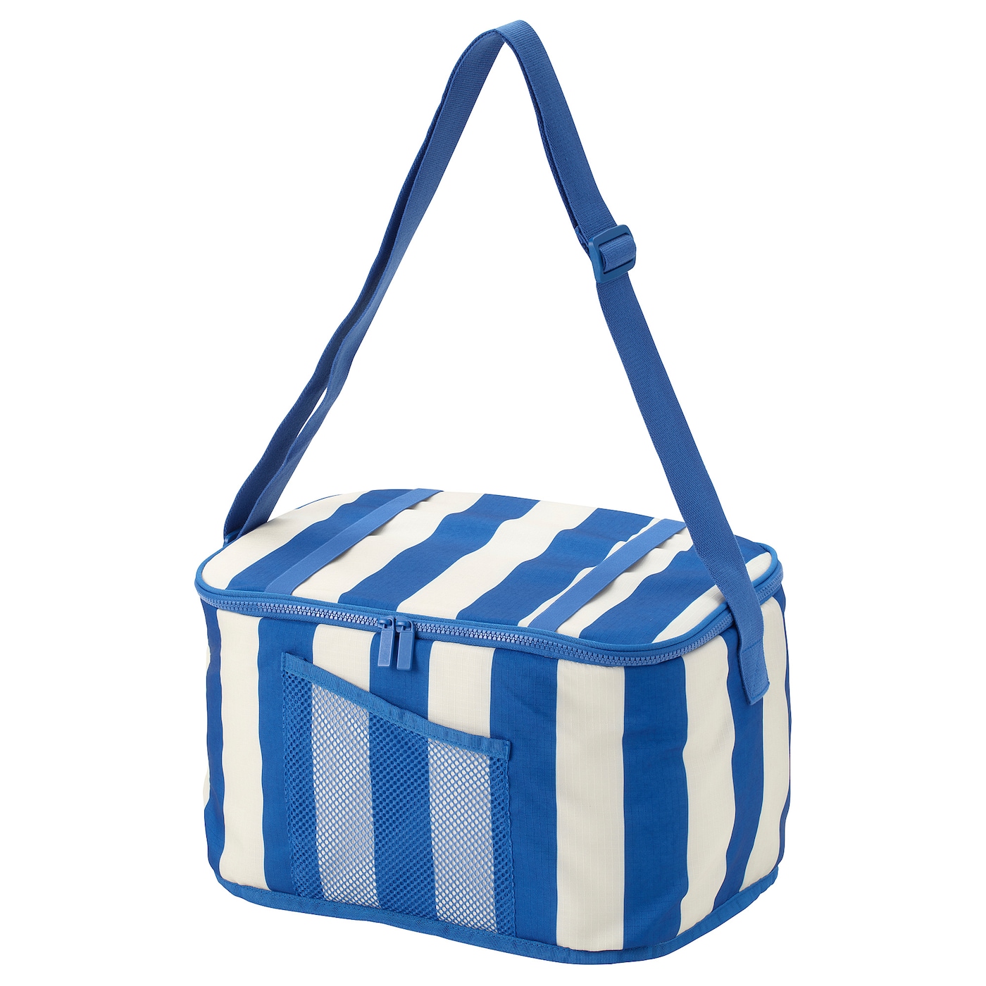 IKEA PILLERSTARR torba chłodząca, wzór/niebieski, 38x22x26 cm