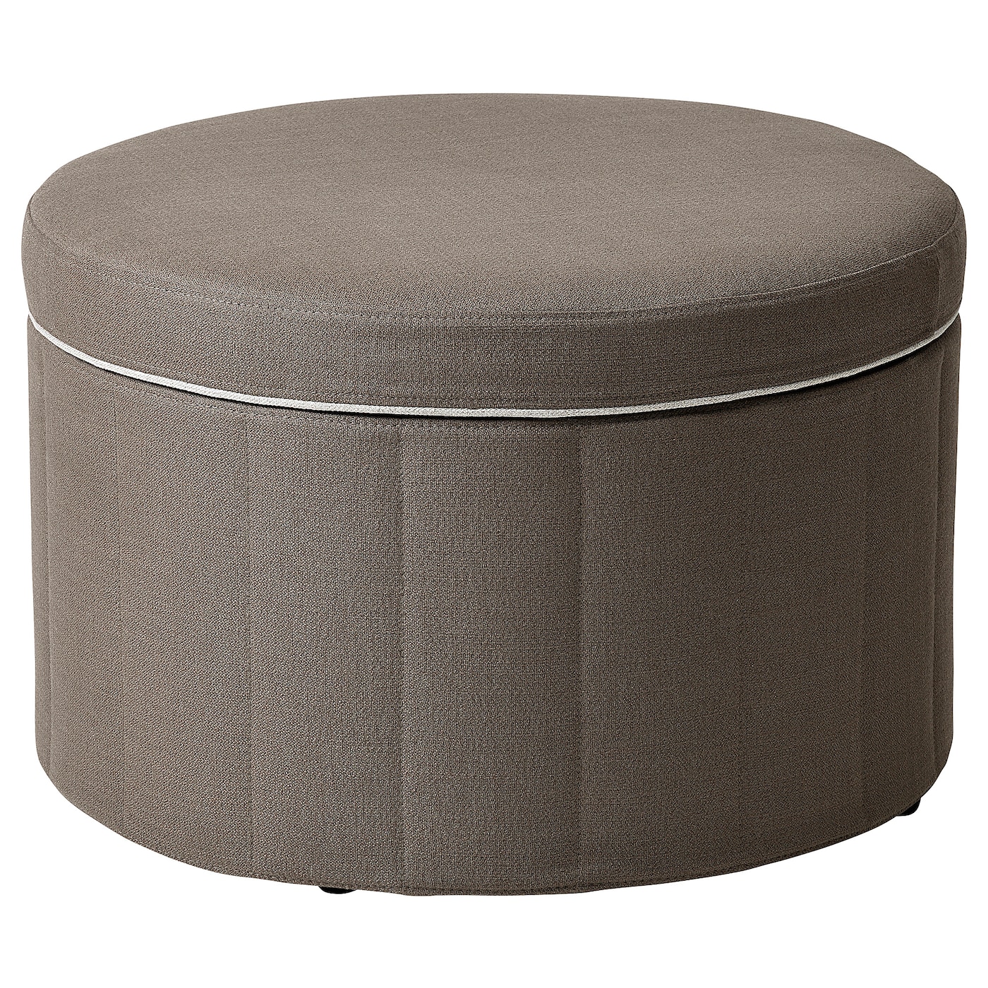 IKEA SIDSJÖ puf, z pojemnikiem/Gransel szarobrązowy, Średnica: 70 cm
