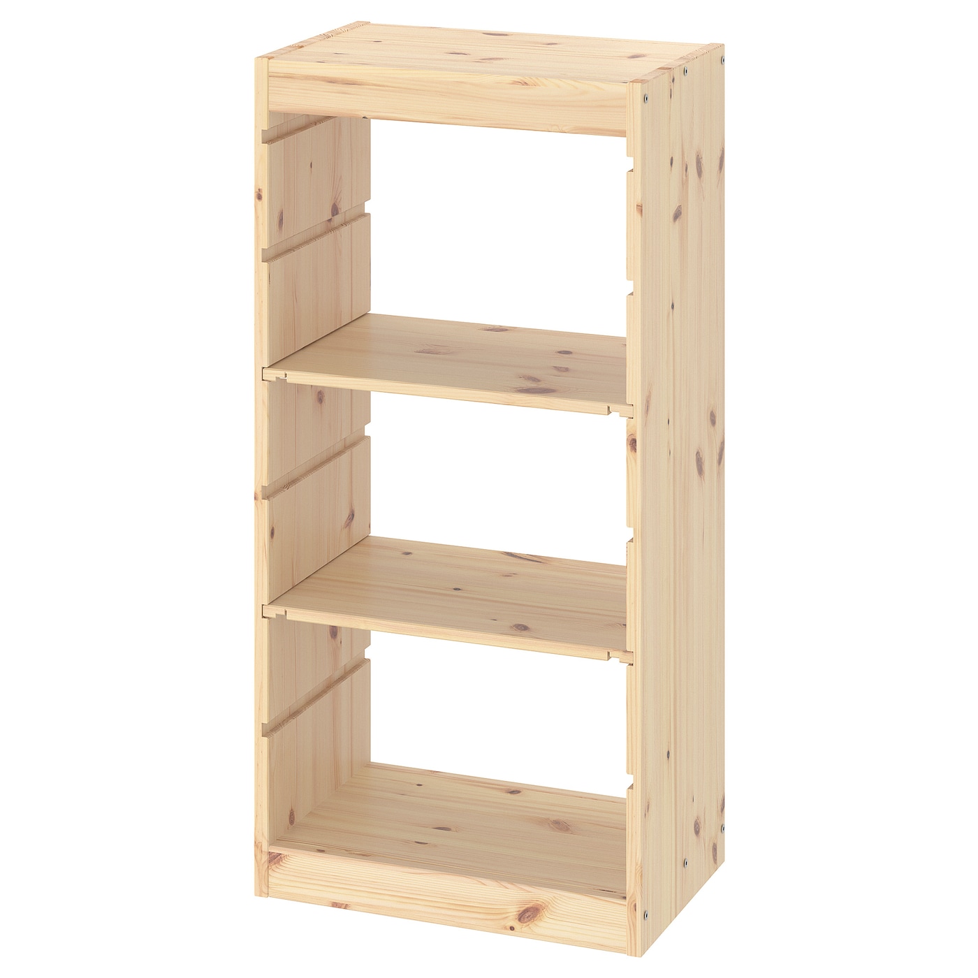 IKEA TROFAST regał z półkami, jasna sosna bejcowana na biało, 44x30x91 cm