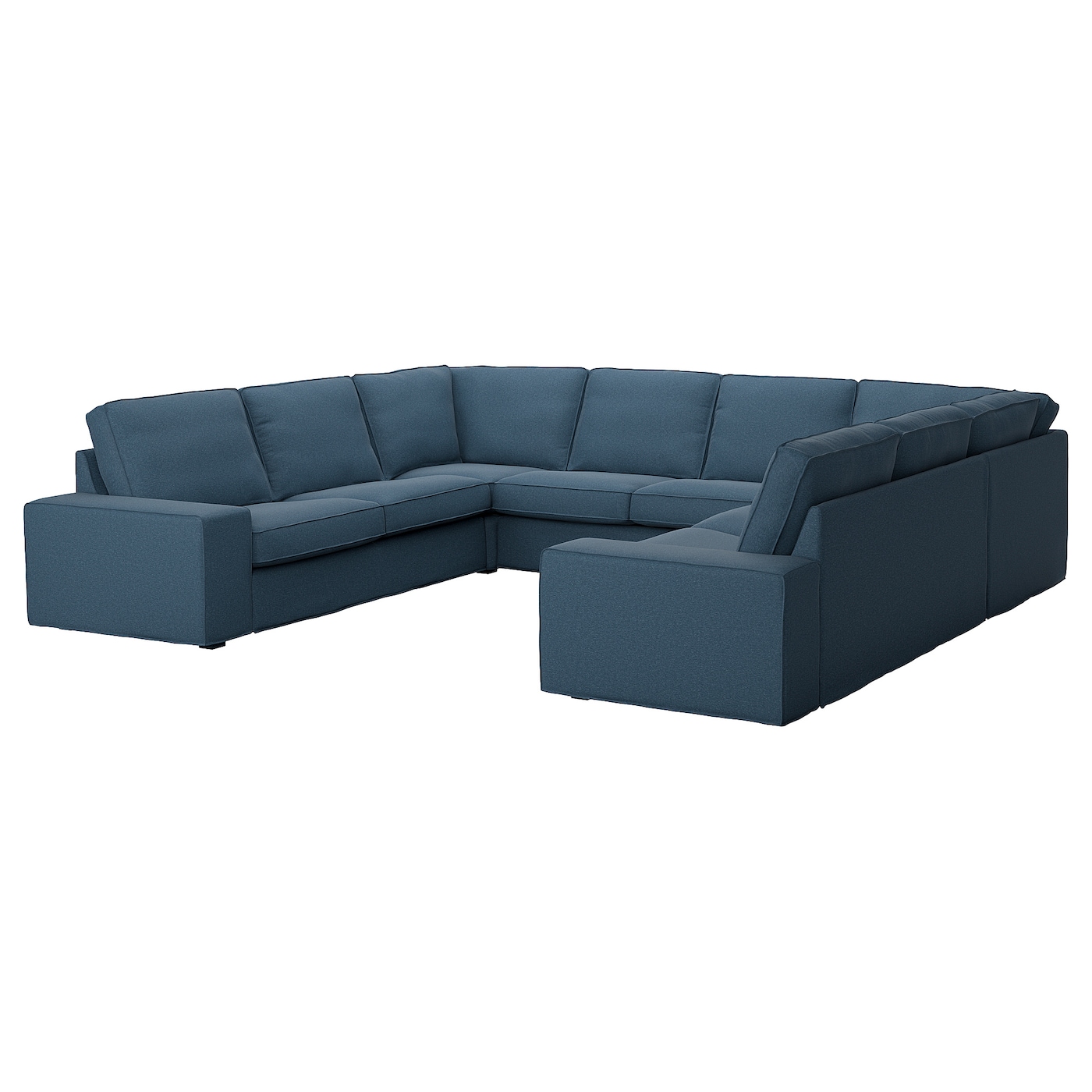 IKEA KIVIK sofa w kształcie litery U, 6-osob, Gunnared niebieski, Szerokość: 328 cm