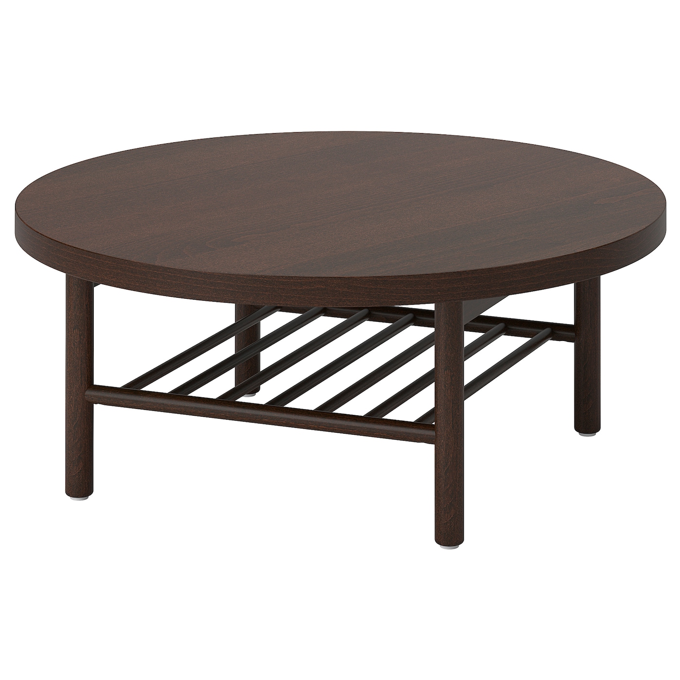 IKEA LISTERBY stolik kawowy, ciemnobrązowy okleina bukowa, 90 cm