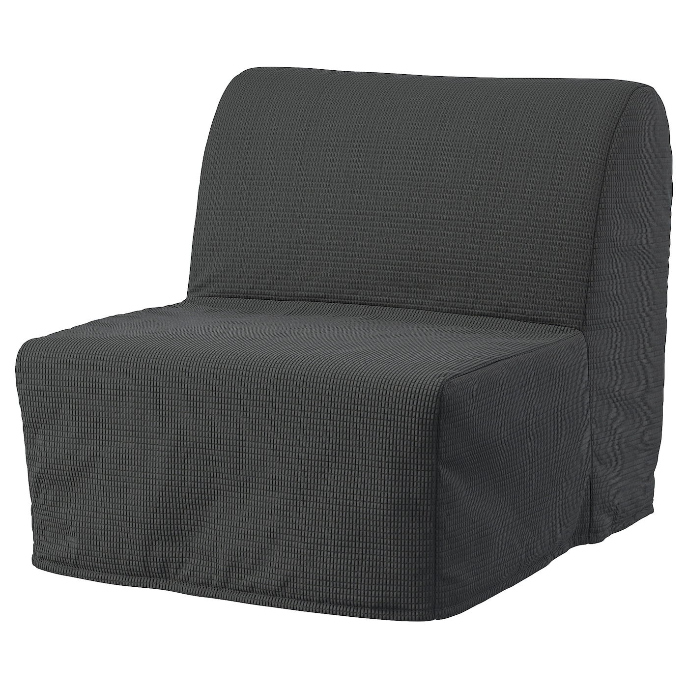 IKEA LYCKSELE MURBO fotel rozkładany, Vansbro ciemnoszary, Szerokość: 80 cm